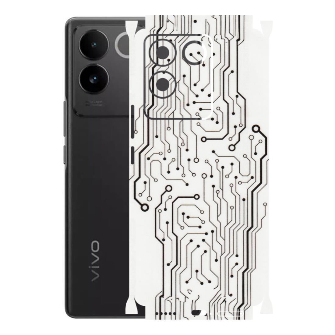 VIVO Z/V/X/T/U/S Series Phone Skins (All Models) - Tech Circuits - Transparent Finish (T-03) Vivo T2 Pro (5G)