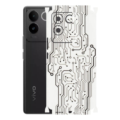 VIVO Z/V/X/T/U/S Series Phone Skins (All Models) - Tech Circuits - Transparent Finish (T-03) Vivo T2 Pro (5G)