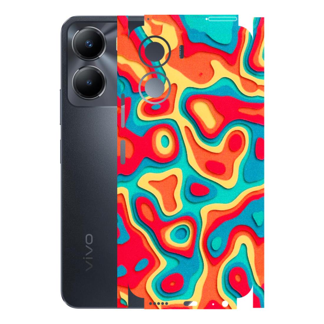 VIVO Z/V/X/T/U/S Series Phone Skins (All Models) - Abstract Swirl - 3D Embossed Finish (L-150) Vivo T2 X (5G)