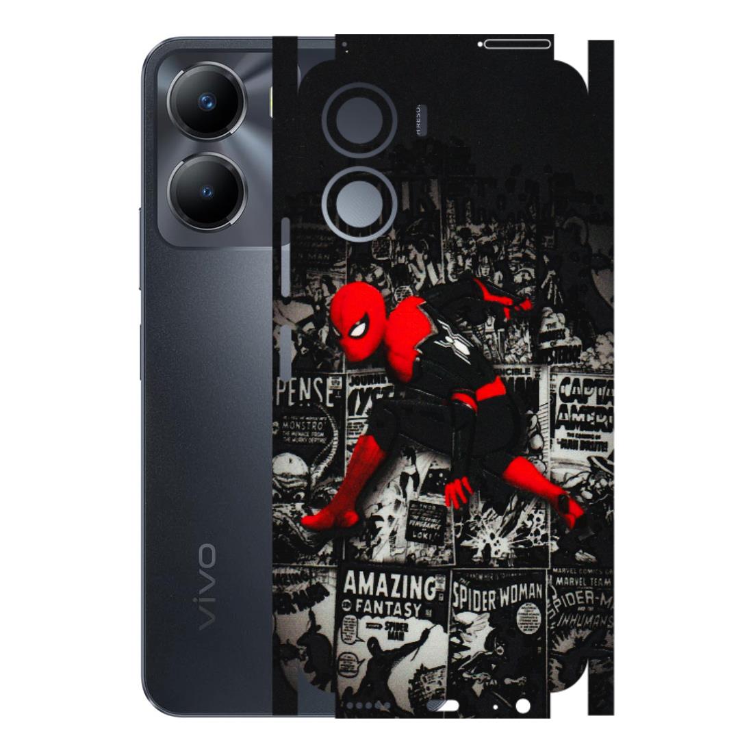 VIVO Z/V/X/T/U/S Series Phone Skins (All Models) - SpiderMan New - 3D Embossed Finish (L-162) Vivo T2 X (5G)