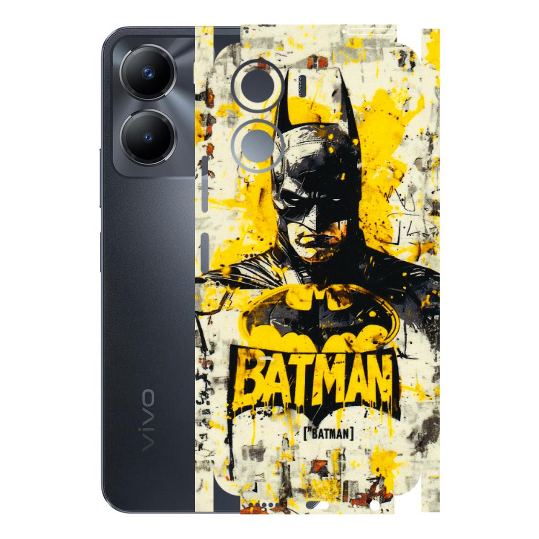 VIVO Z/V/X/T/U/S Series Phone Skins (All Models) - Batman Yellow BT - 3D Embossed Finish (L-304) Vivo T2 X (5G)