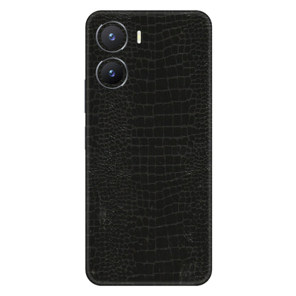 VIVO Z/V/X/T/U/S Series Phone Skins (All Models) - Snake Leather Black - 3D Embossed Finish (L-107) Vivo T2 X (5G)