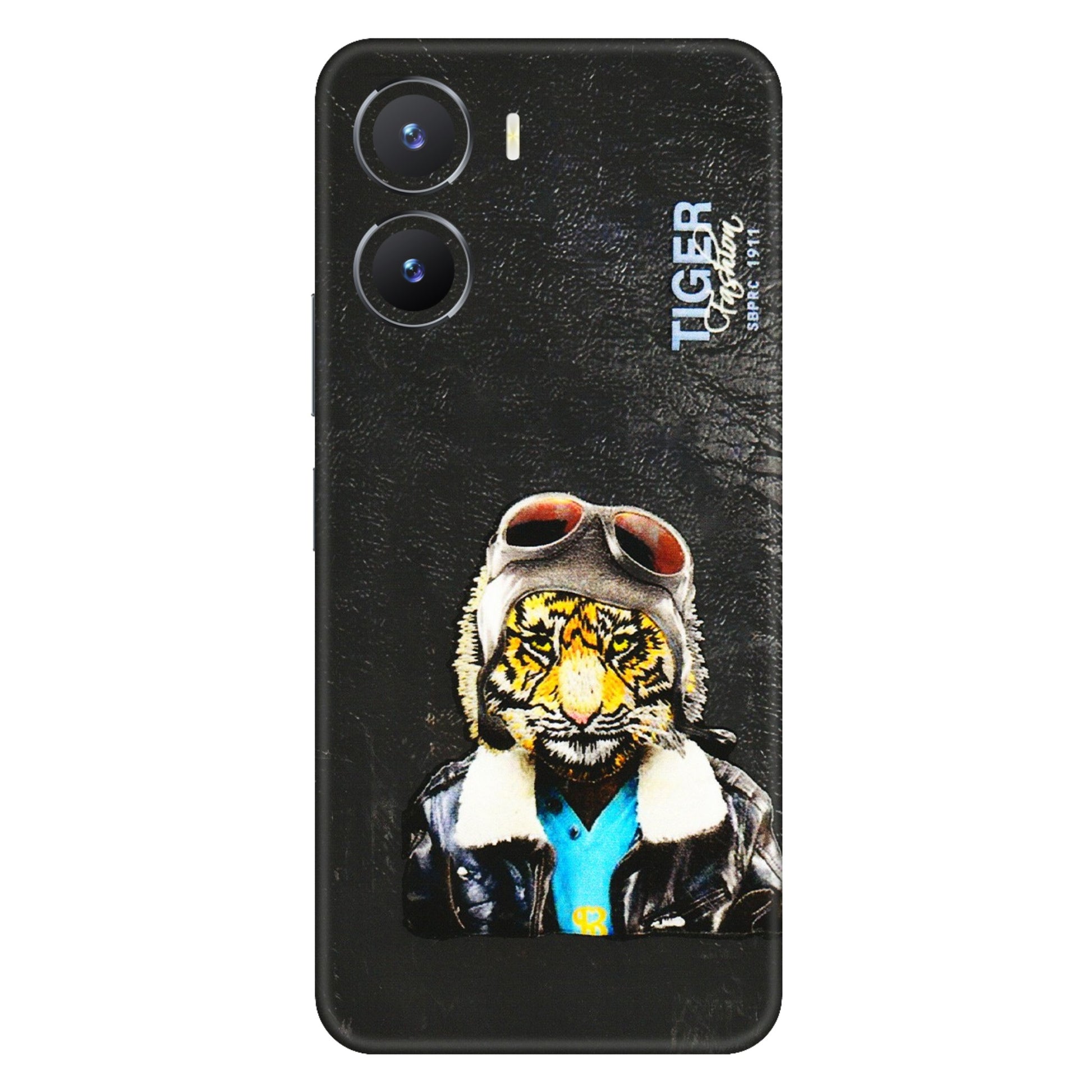 VIVO Z/V/X/T/U/S Series Phone Skins (All Models) - Rider Tiger - 3D Embossed Finish (L-113) Vivo T2 X (5G)