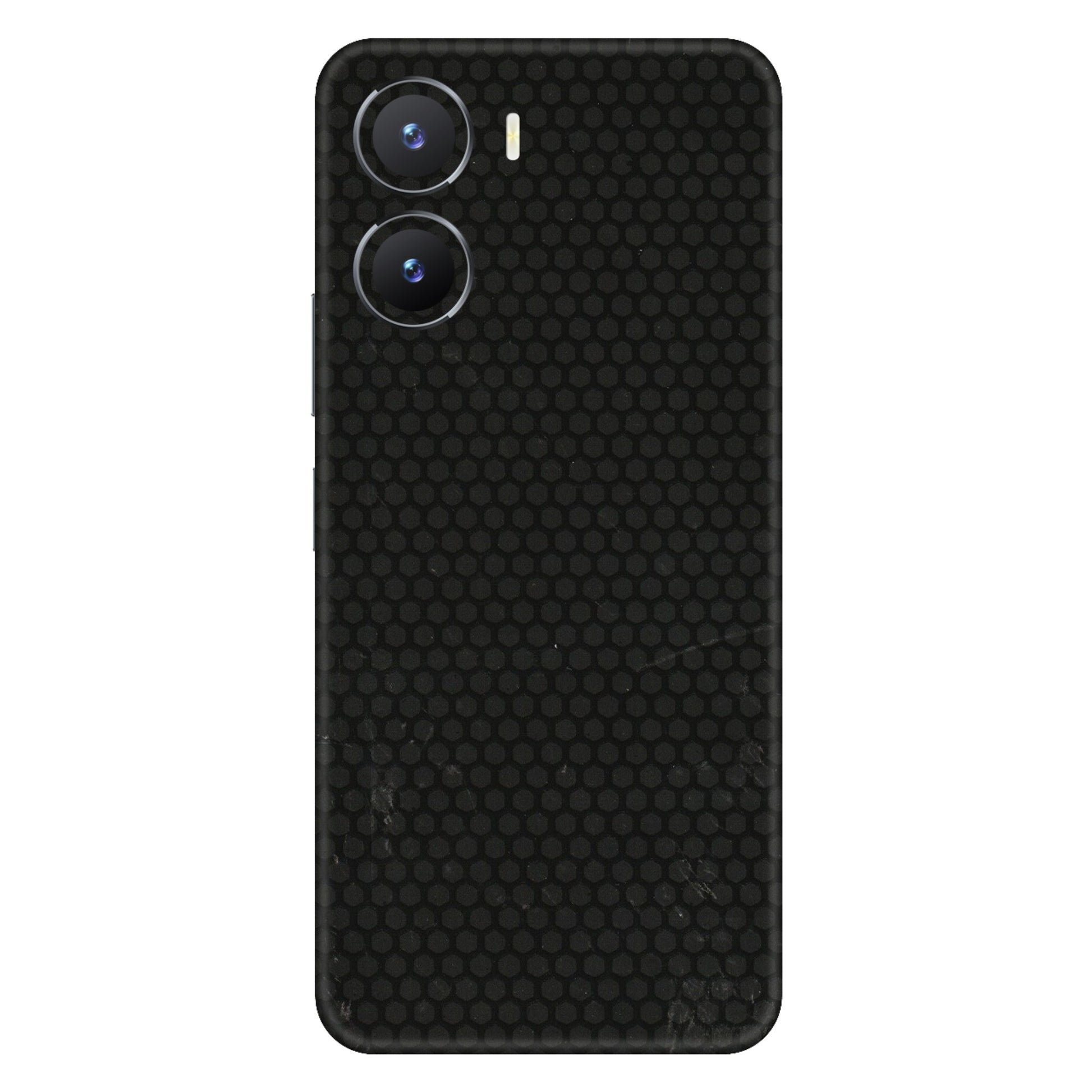 VIVO Z/V/X/T/U/S Series Phone Skins (All Models) - Black honeycomb - 3D Embossed Finish (L-114) Vivo T2 X (5G)
