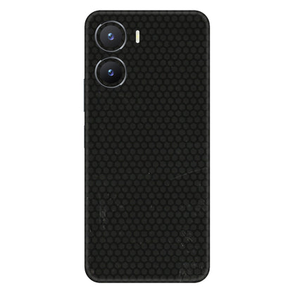 VIVO Z/V/X/T/U/S Series Phone Skins (All Models) - Black honeycomb - 3D Embossed Finish (L-114) Vivo T2 X (5G)