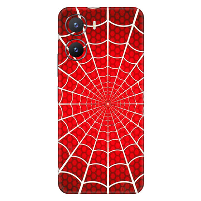 VIVO Z/V/X/T/U/S Series Phone Skins (All Models) - Classic Spidey Web - 3D Embossed Finish (L-115) Vivo T2 X (5G)