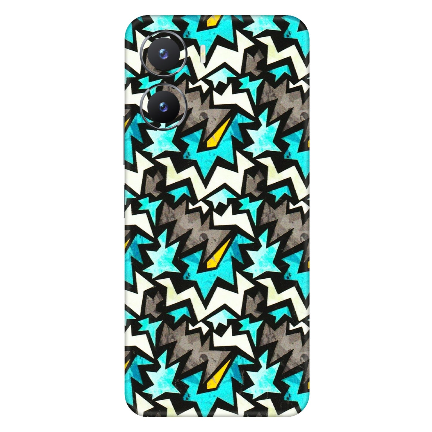 VIVO Z/V/X/T/U/S Series Phone Skins (All Models) - Funky Zig Zag - 3D Embossed Finish (L-223) Vivo T2 X (5G)