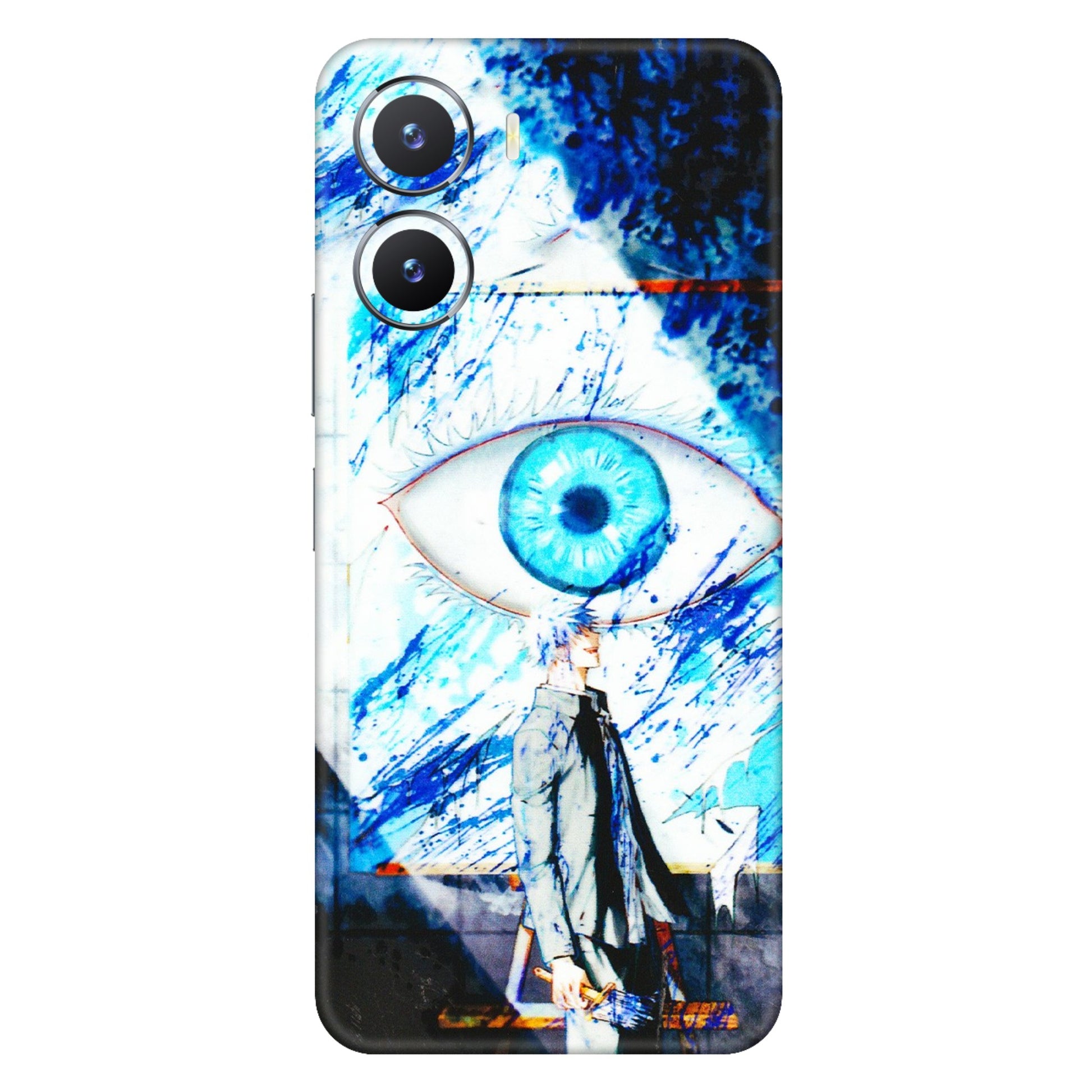 VIVO Z/V/X/T/U/S Series Phone Skins (All Models) - Gojo Satoru evil eye - 3D Embossed Finish (L-239) Vivo T2 X (5G)