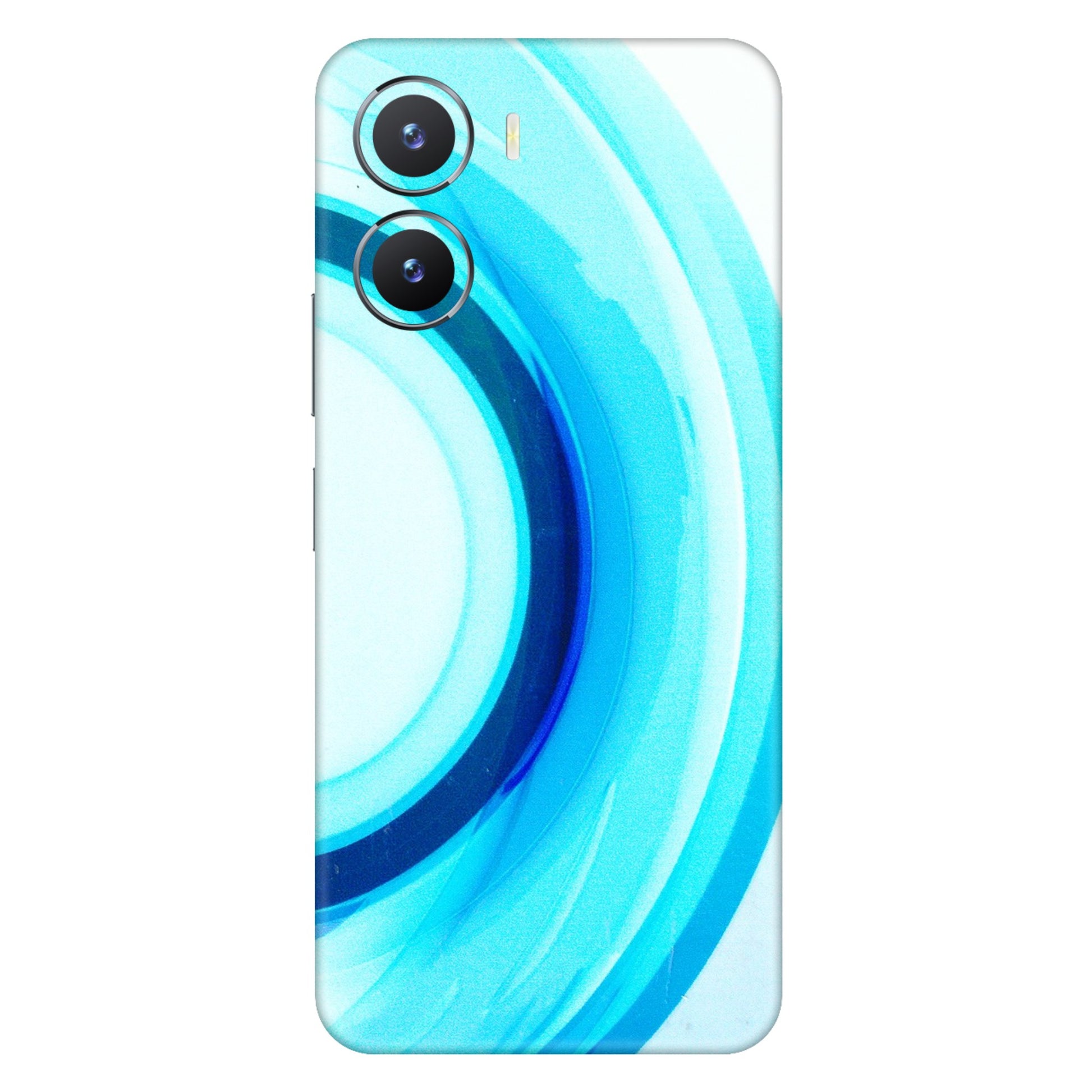VIVO Z/V/X/T/U/S Series Phone Skins (All Models) - The Blue Curve - 3D Embossed Finish (L-244) Vivo T2 X (5G)