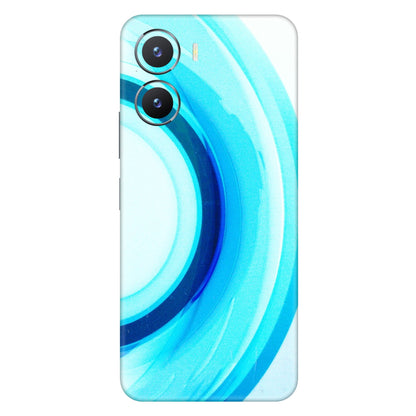 VIVO Z/V/X/T/U/S Series Phone Skins (All Models) - The Blue Curve - 3D Embossed Finish (L-244) Vivo T2 X (5G)