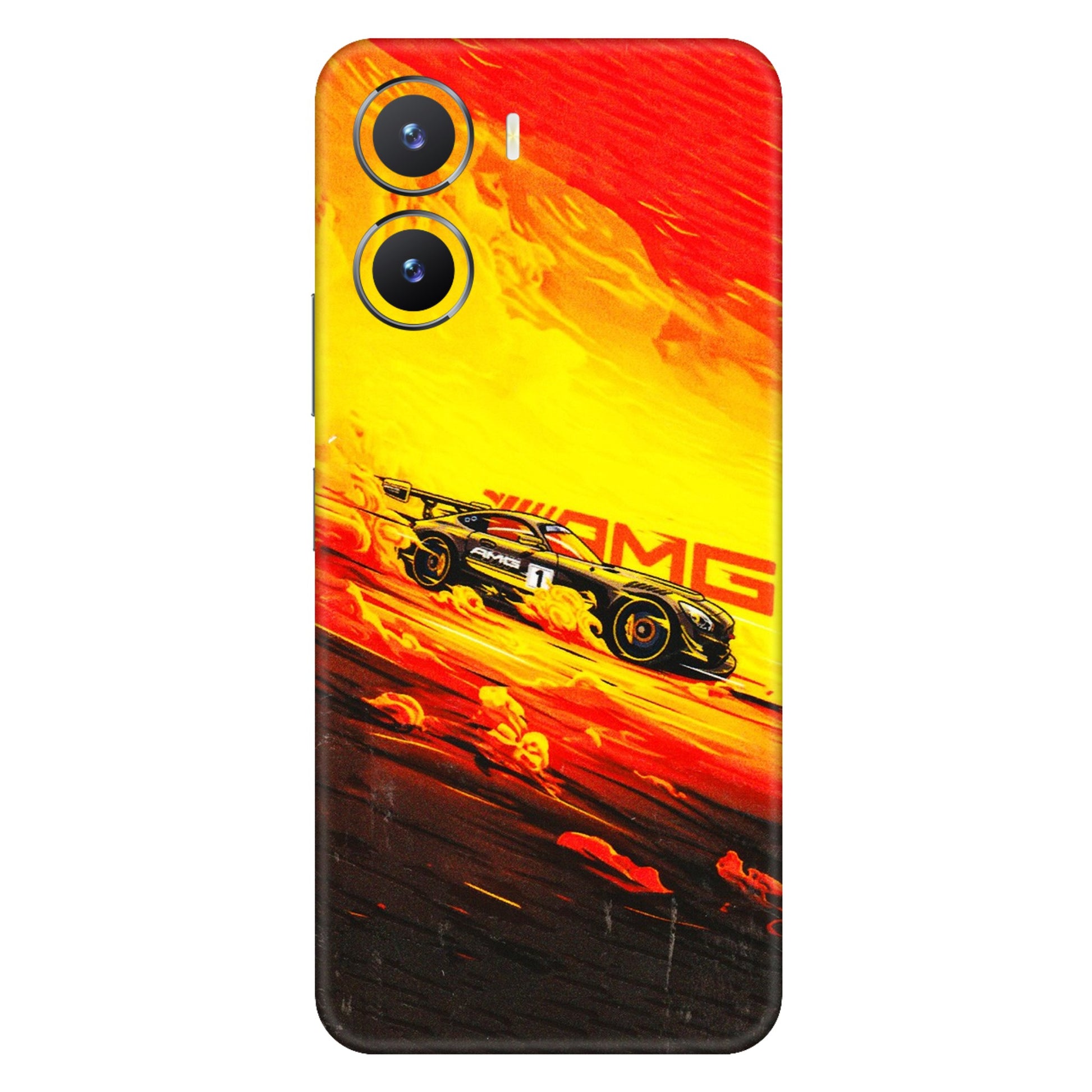 VIVO Z/V/X/T/U/S Series Phone Skins (All Models) - AMG Car Speed Cover - 3D Embossed Finish (L-256) Vivo T2 X (5G)