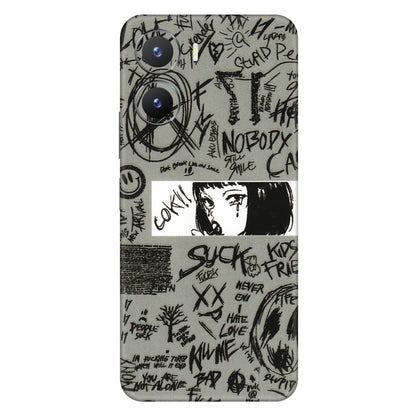 VIVO Z/V/X/T/U/S Series Phone Skins (All Models) - Never Have Love Anime - 3D Embossed Finish (L-260) Vivo T2 X (5G)