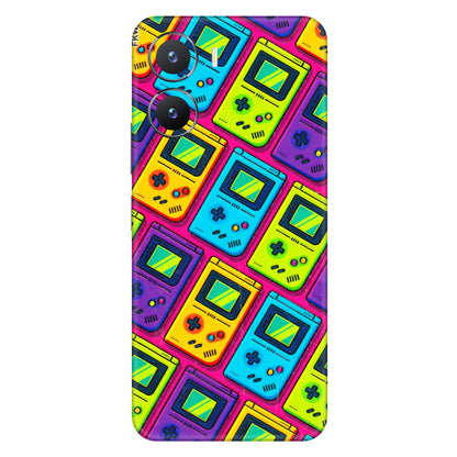 VIVO Z/V/X/T/U/S Series Phone Skins (All Models) - Gameboy Colourful - 3D Embossed Finish (L-266) Vivo T2 X (5G)