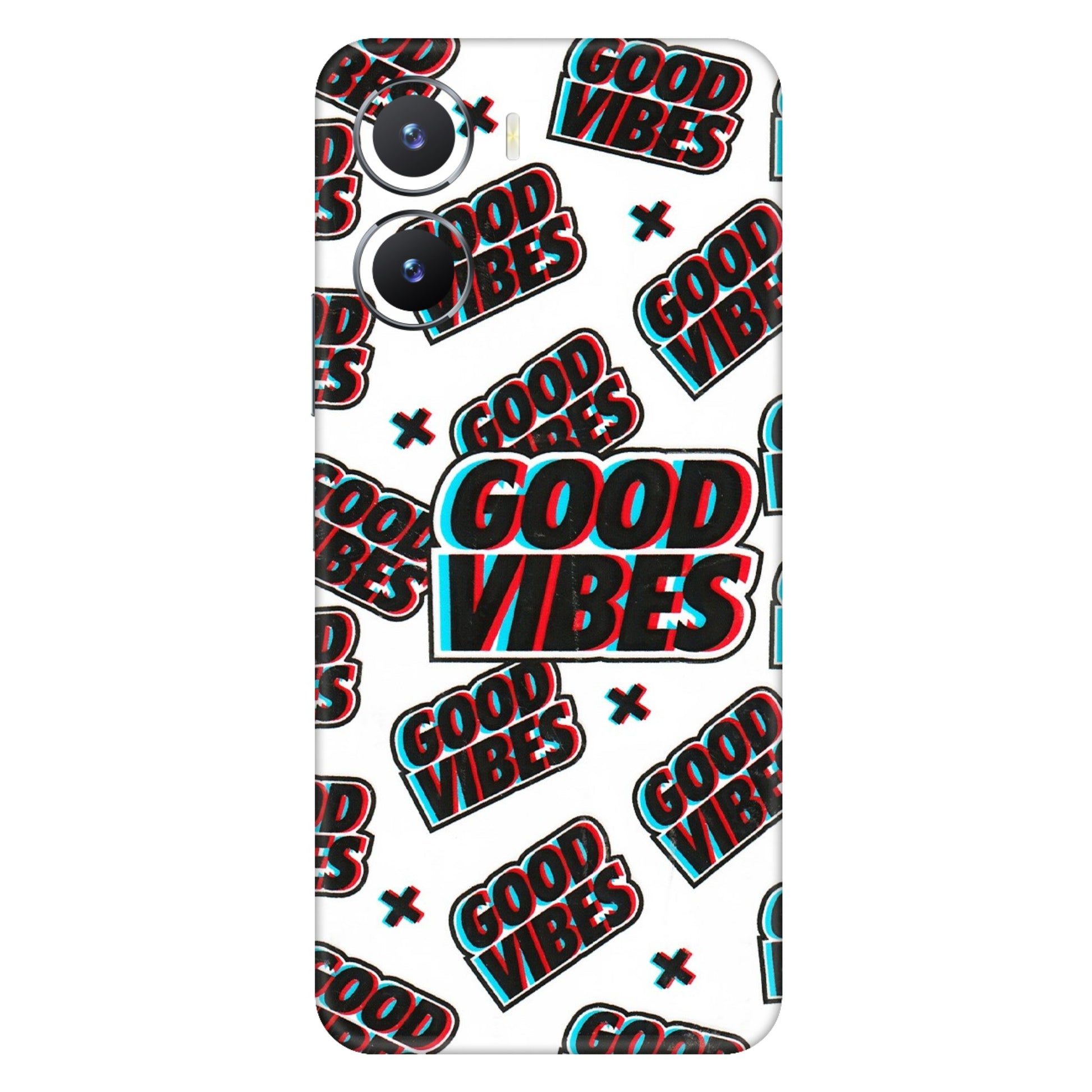VIVO Z/V/X/T/U/S Series Phone Skins (All Models) - Good Vibes - 3D Embossed Finish (L-282) Vivo T2 X (5G)