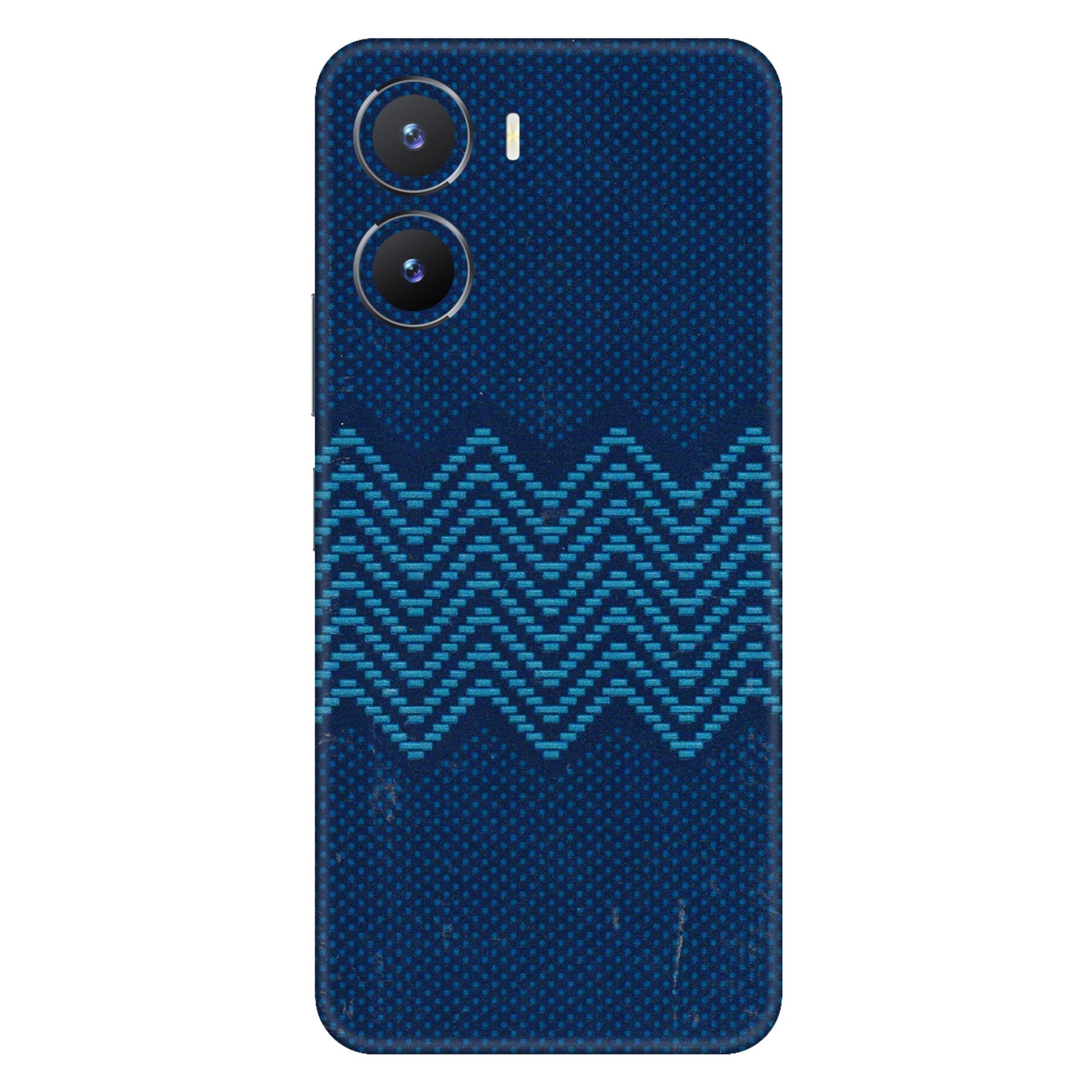 VIVO Z/V/X/T/U/S Series Phone Skins (All Models) - Blue Sober Waves - 3D Embossed Finish (L-306) Vivo T2 X (5G)