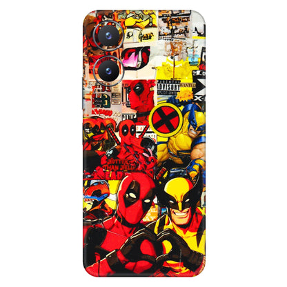 VIVO Z/V/X/T/U/S Series Phone Skins (All Models) - Spidy Wolverine - 3D Embossed Finish (L-310) Vivo T2 X (5G)