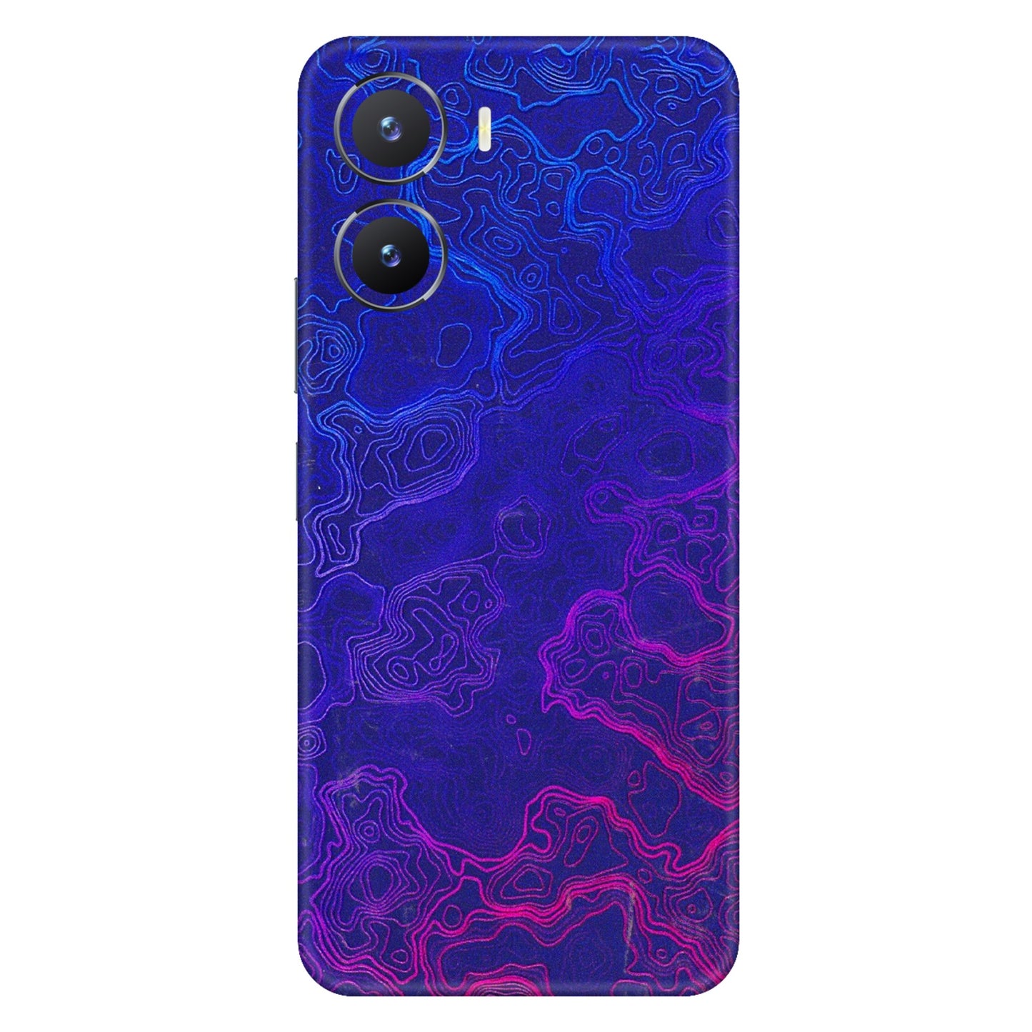 VIVO Z/V/X/T/U/S Series Phone Skins (All Models) - Purple Ripples Swirl - 3D Embossed Finish (L-314) Vivo T2 X (5G)