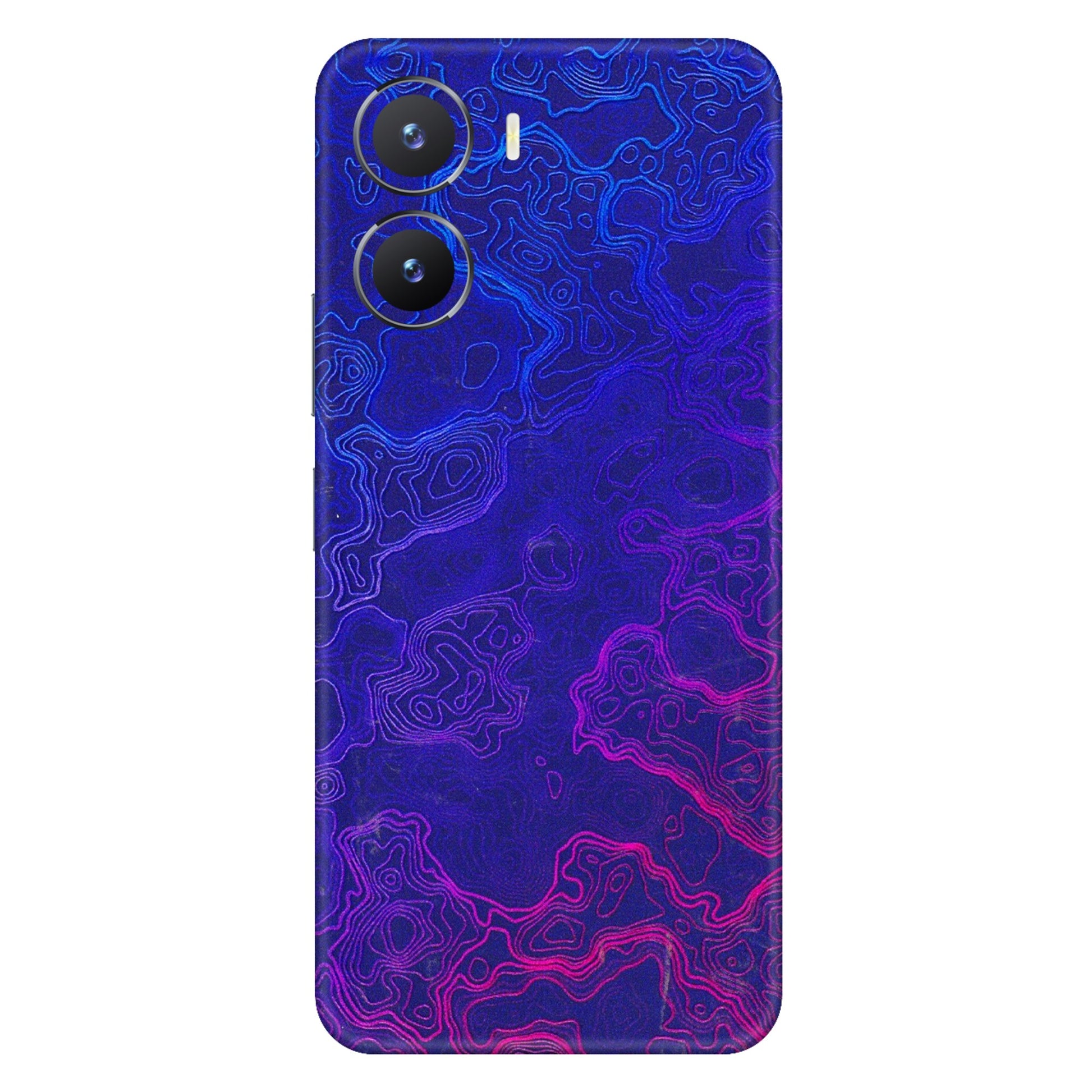 VIVO Z/V/X/T/U/S Series Phone Skins (All Models) - Purple Ripples Swirl - 3D Embossed Finish (L-314) Vivo T2 X (5G)