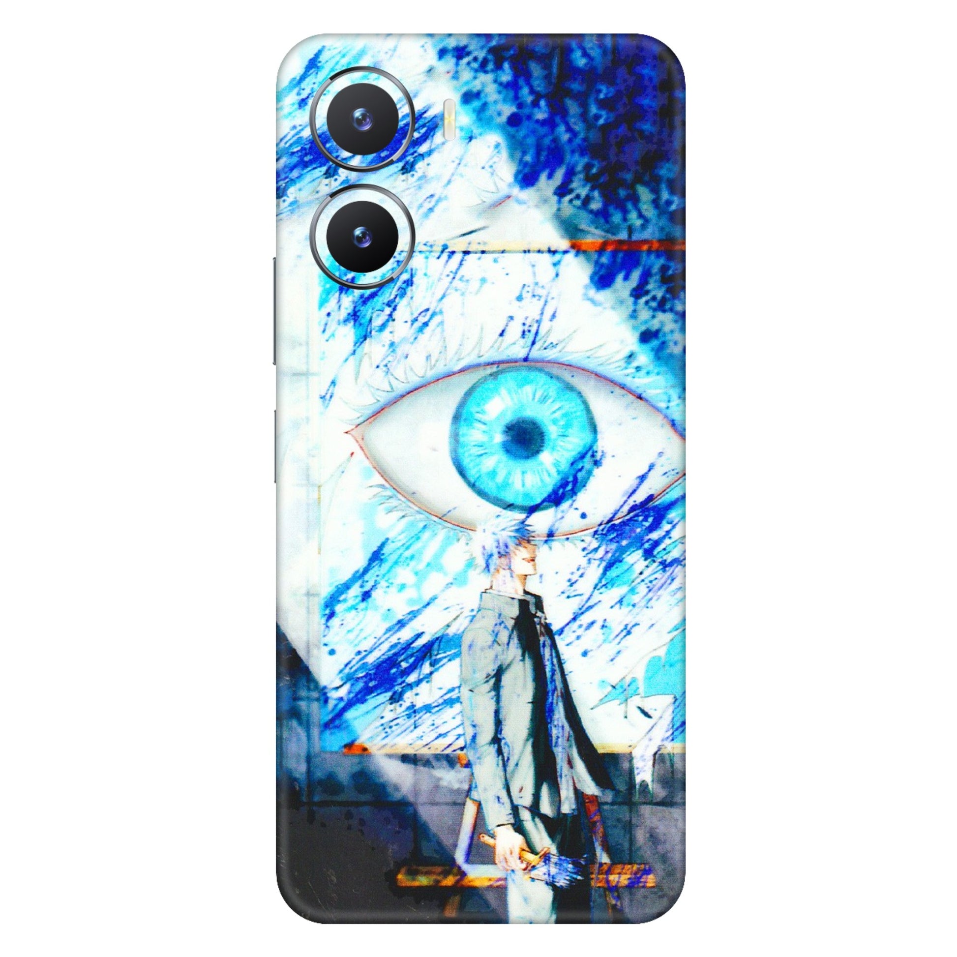 VIVO Z/V/X/T/U/S Series Phone Skins (All Models) - Anime Sea Blue Eye - 3D Embossed Finish (L-318) Vivo T2 X (5G)
