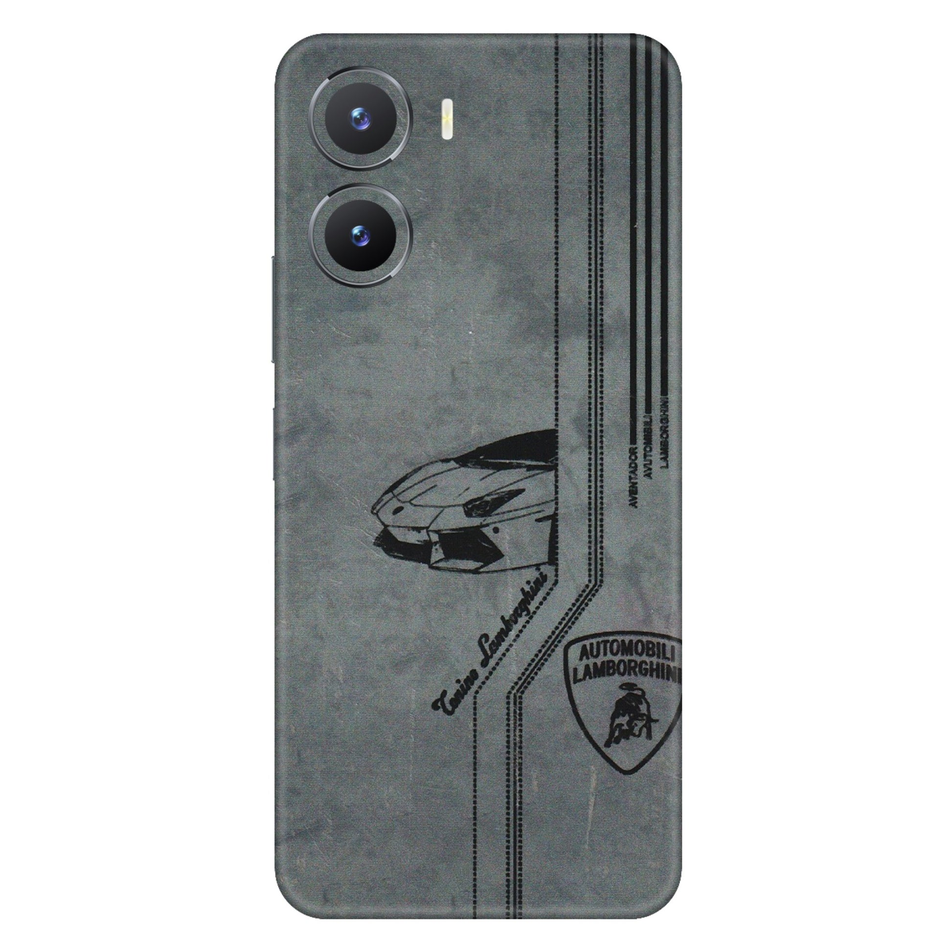 VIVO Z/V/X/T/U/S Series Phone Skins (All Models) - New Lamborgini Aventador - 3D Embossed Finish (L-321) Vivo T2 X (5G)
