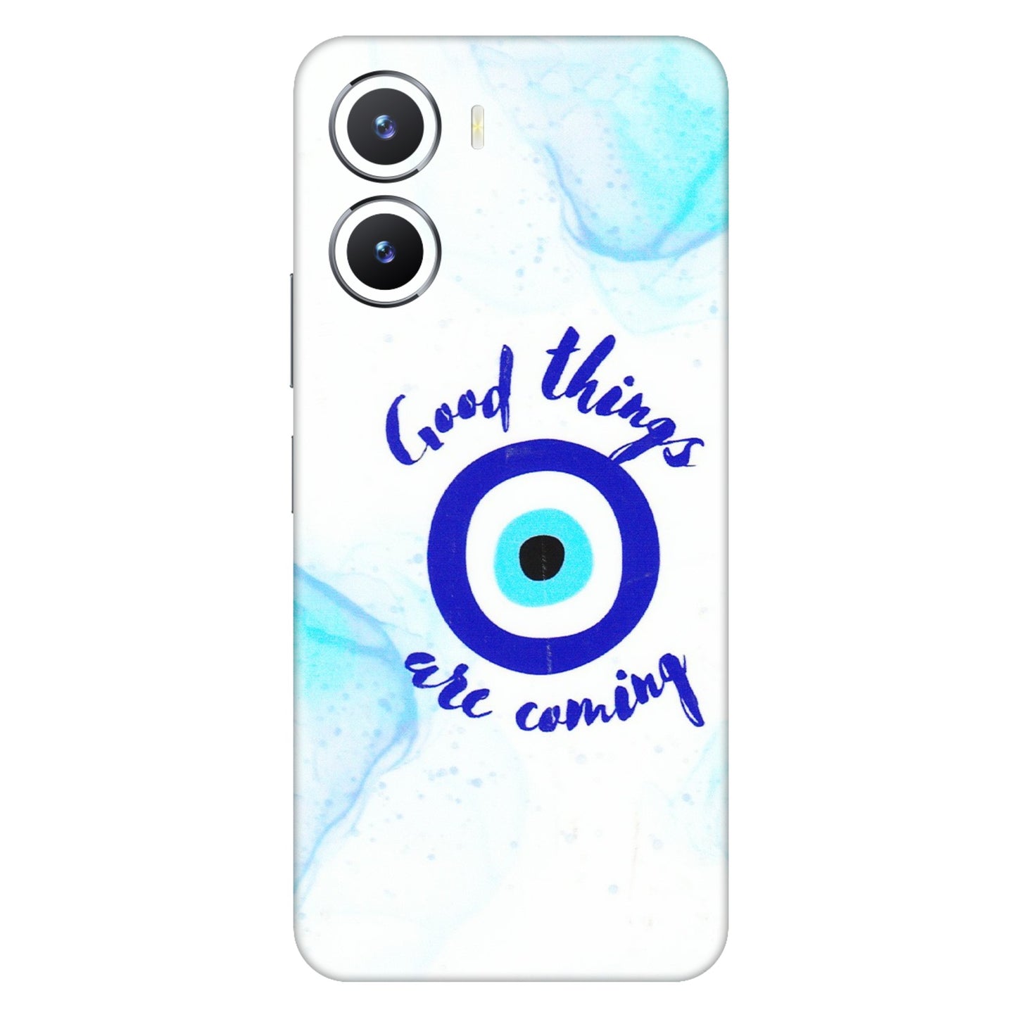 VIVO Z/V/X/T/U/S Series Phone Skins (All Models) - Evil Eye Good Things Are Coming - 3D Embossed Finish (L-322) Vivo T2 X (5G)