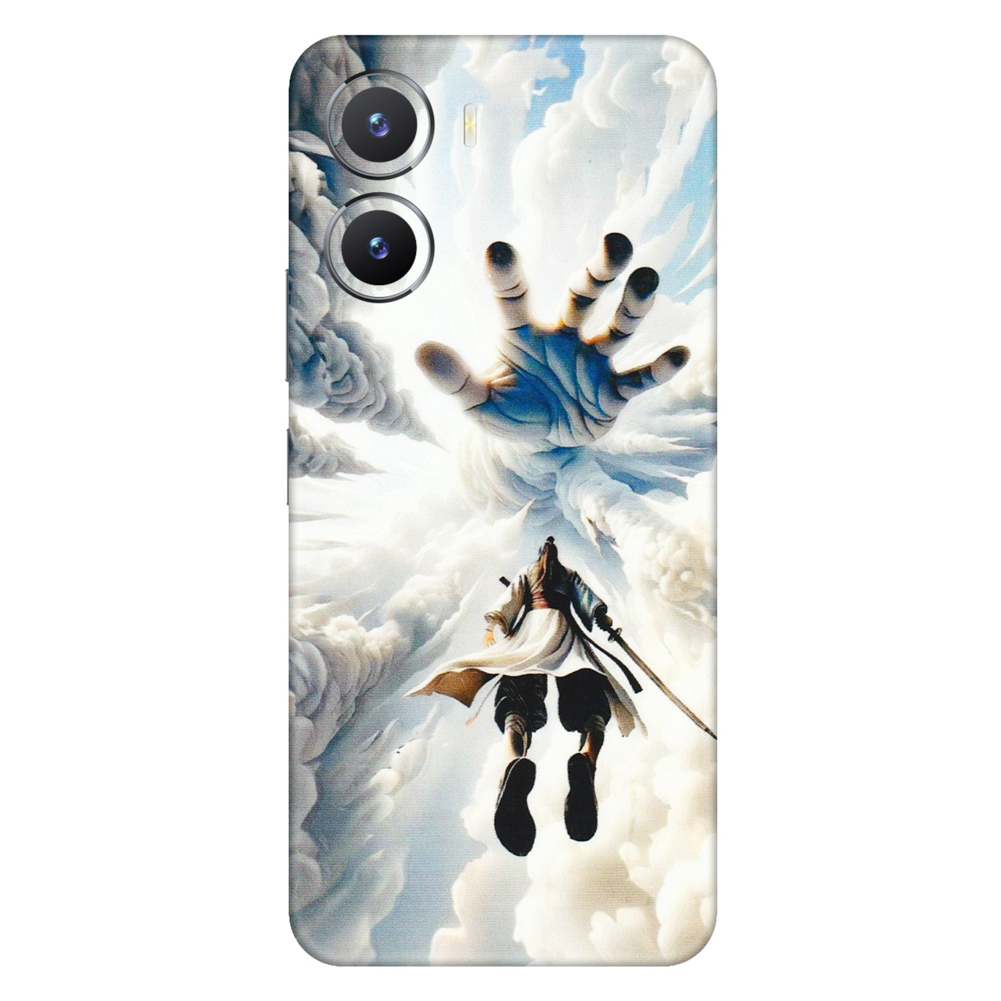 VIVO Z/V/X/T/U/S Series Phone Skins (All Models) - Big Hand With Monkey King - 3D Embossed Finish (L-323) Vivo T2 X (5G)