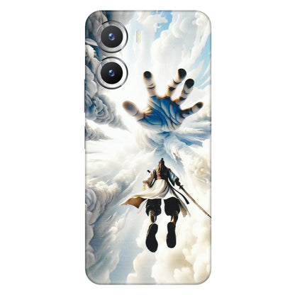 VIVO Z/V/X/T/U/S Series Phone Skins (All Models) - Big Hand With Monkey King - 3D Embossed Finish (L-323) Vivo T2 X (5G)