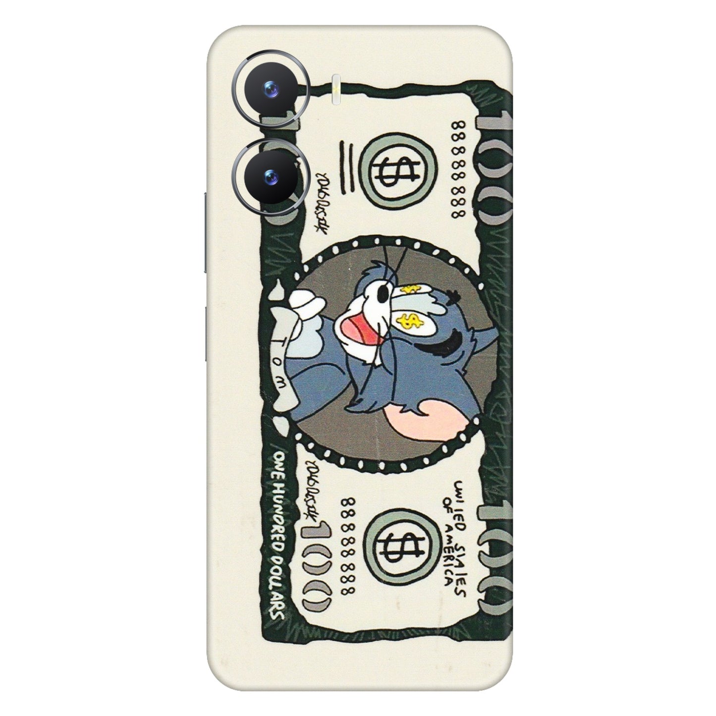 VIVO Z/V/X/T/U/S Series Phone Skins (All Models) - Tom Hundred Dollar - 3D Embossed Finish (L-324) Vivo T2 X (5G)