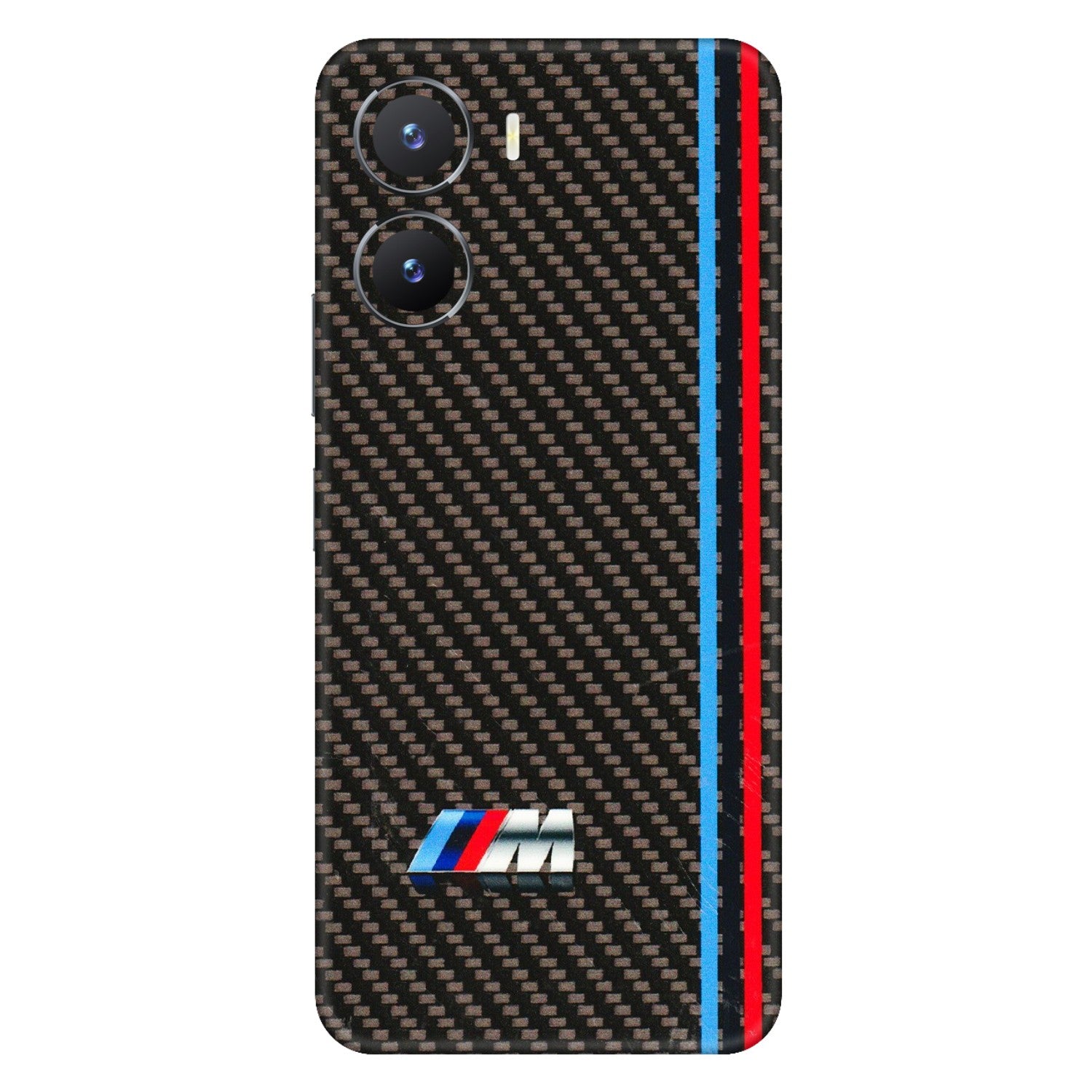 VIVO Z/V/X/T/U/S Series Phone Skins (All Models) - BM Carbon Fiber Feels - 3D Embossed Finish (L-38) Vivo T2 X (5G)