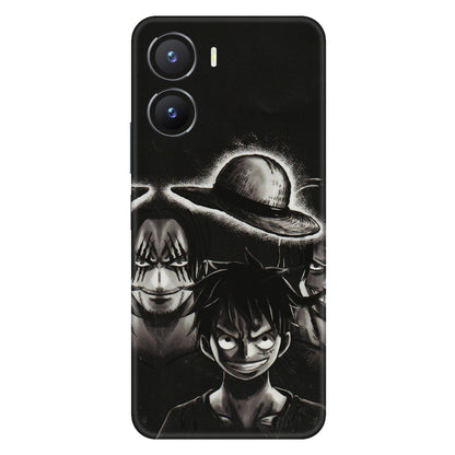 VIVO Z/V/X/T/U/S Series Phone Skins (All Models) - Black Luffy Hat - 3D Embossed Finish (L-57) Vivo T2 X (5G)