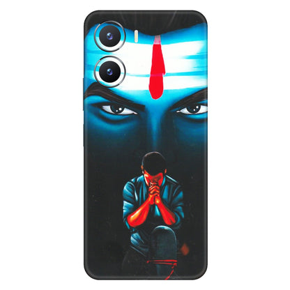 VIVO Z/V/X/T/U/S Series Phone Skins (All Models) - Mahakal Bhakt - Matte Finish (M-112) Vivo T2 X (5G)