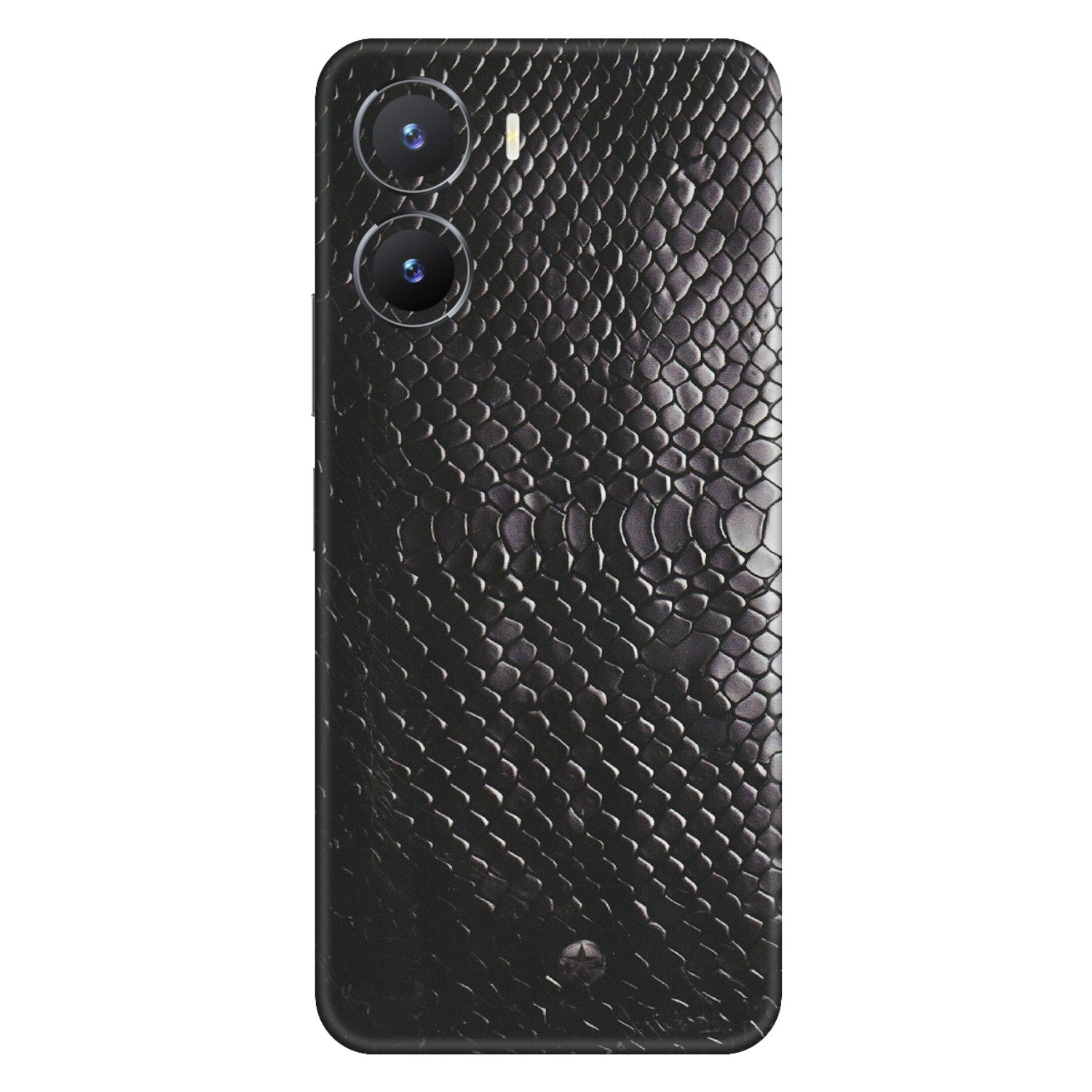 VIVO Z/V/X/T/U/S Series Phone Skins (All Models) - Black Snack Leather - Matte Finish (M-147) Vivo T2 X (5G)
