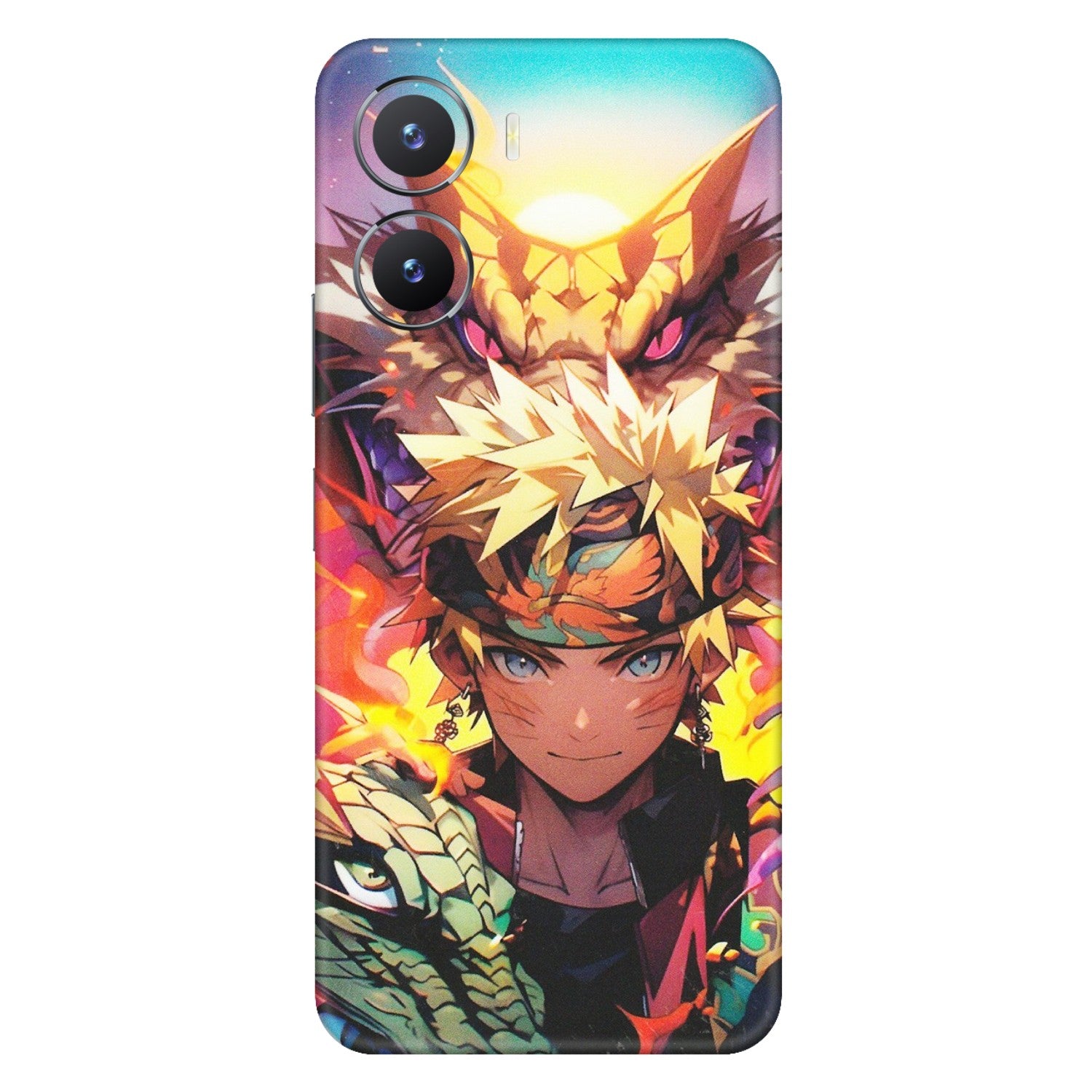 VIVO Z/V/X/T/U/S Series Phone Skins (All Models) - Angry Naruto Anime - Matte Finish (M-148) Vivo T2 X (5G)