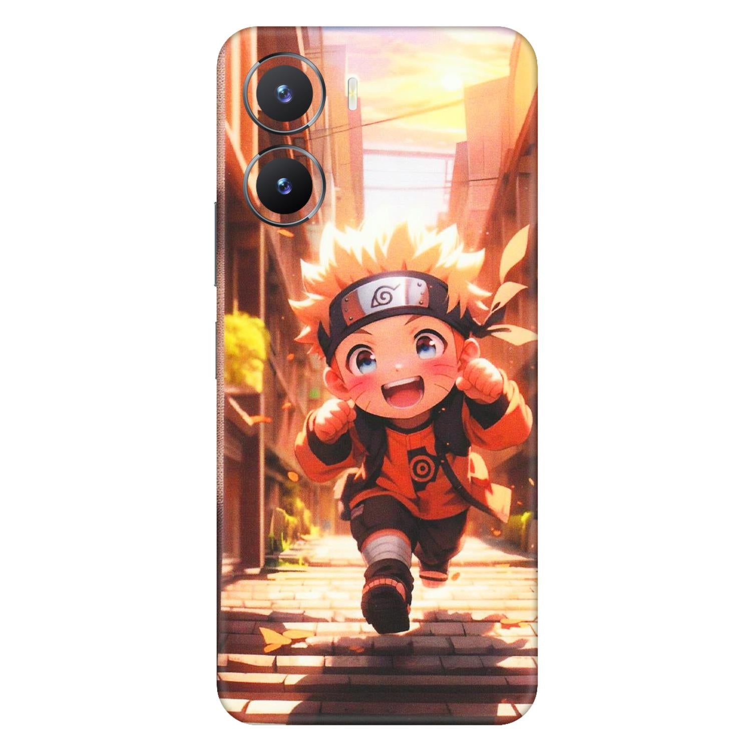 VIVO Z/V/X/T/U/S Series Phone Skins (All Models) - Naruto Cute Toon Running - Matte Finish (M-04) Vivo T2 X (5G)