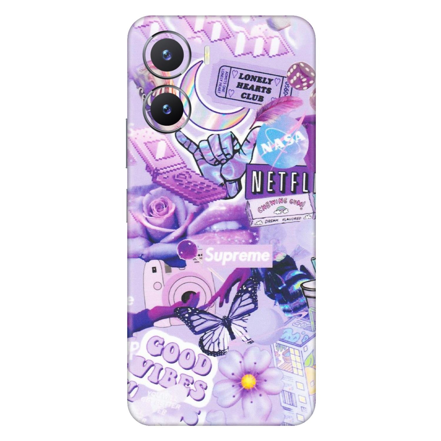 VIVO Z/V/X/T/U/S Series Phone Skins (All Models) - Supreme Purple Magic - Matte Finish (M-88) Vivo T2 X (5G)