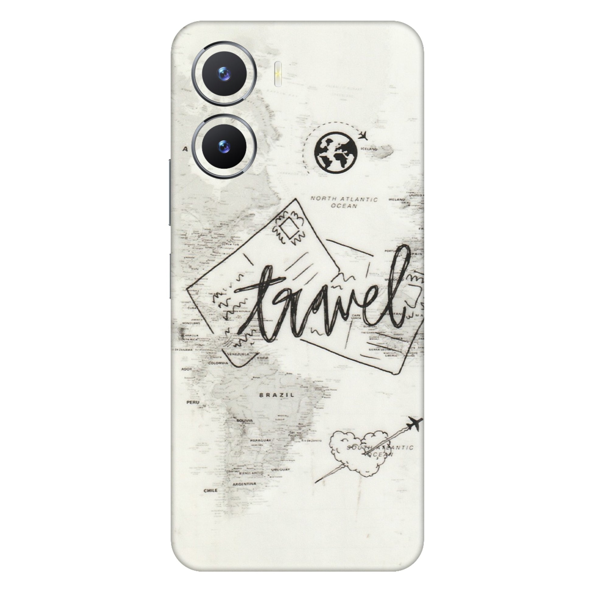VIVO Z/V/X/T/U/S Series Phone Skins (All Models) - Travel Ticket - Transparent Finish (T-06) Vivo T2 X (5G)
