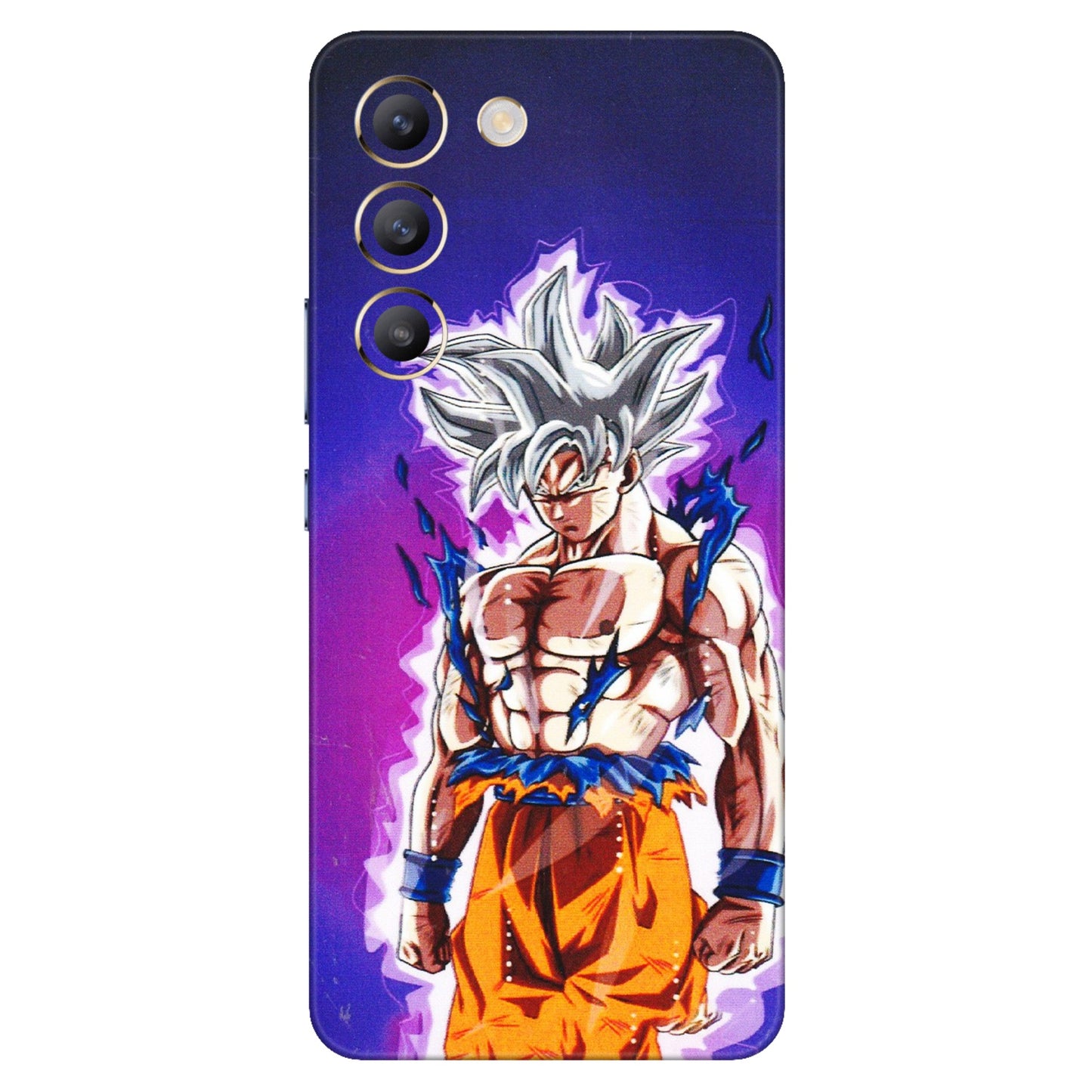 VIVO Z/V/X/T/U/S Series Phone Skins (All Models) - Goku Purple Anime - 3D Embossed Finish (L-147) Vivo T3 (5G)