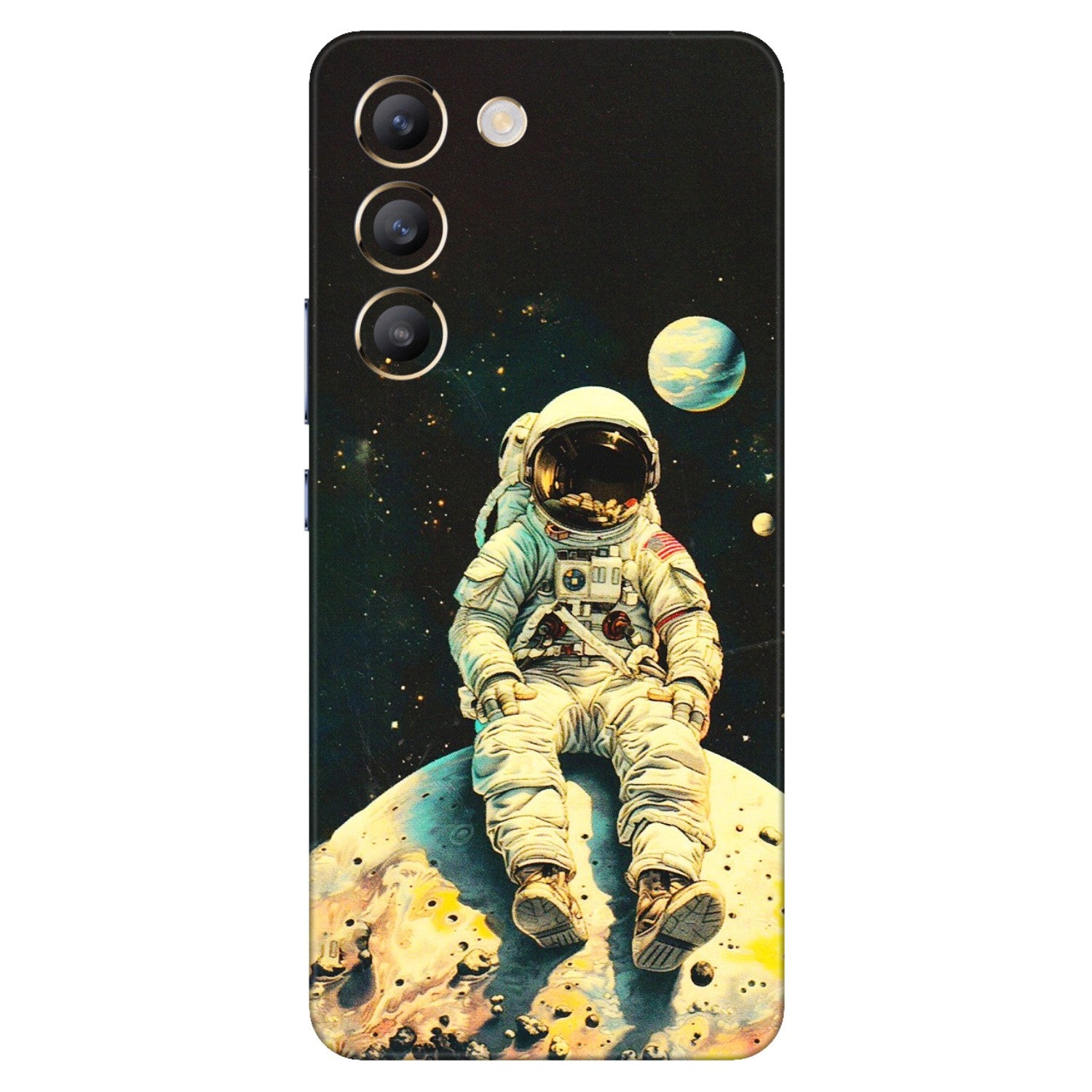 VIVO Z/V/X/T/U/S Series Phone Skins (All Models) - Astronaut in Space - 3D Embossed Finish (L-16) Vivo T3 (5G)