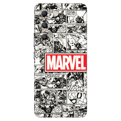 VIVO Z/V/X/T/U/S Series Phone Skins (All Models) - Marvel Comic - 3D Embossed Finish (L-171) Vivo T3 (5G)