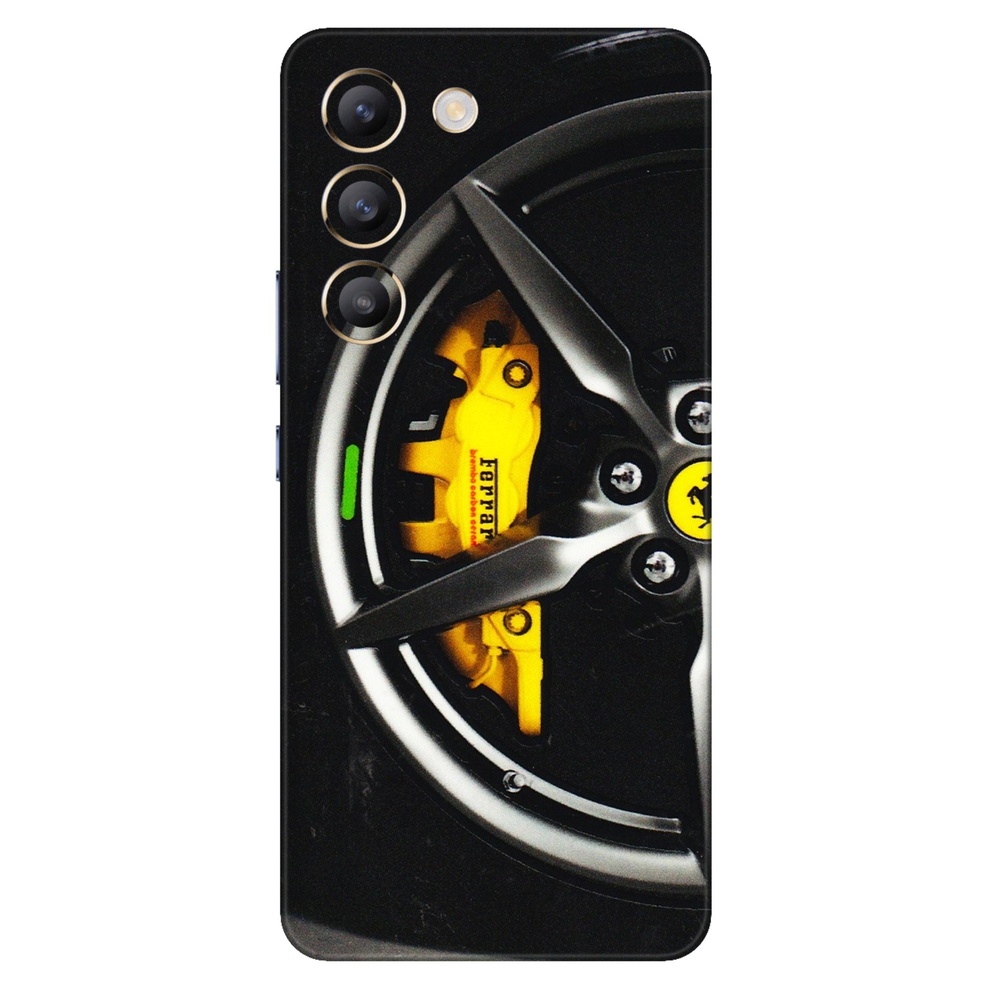 VIVO Z/V/X/T/U/S Series Phone Skins (All Models) - Ferrari Wheel Alloy - 3D Embossed Finish (L-173) Vivo T3 (5G)
