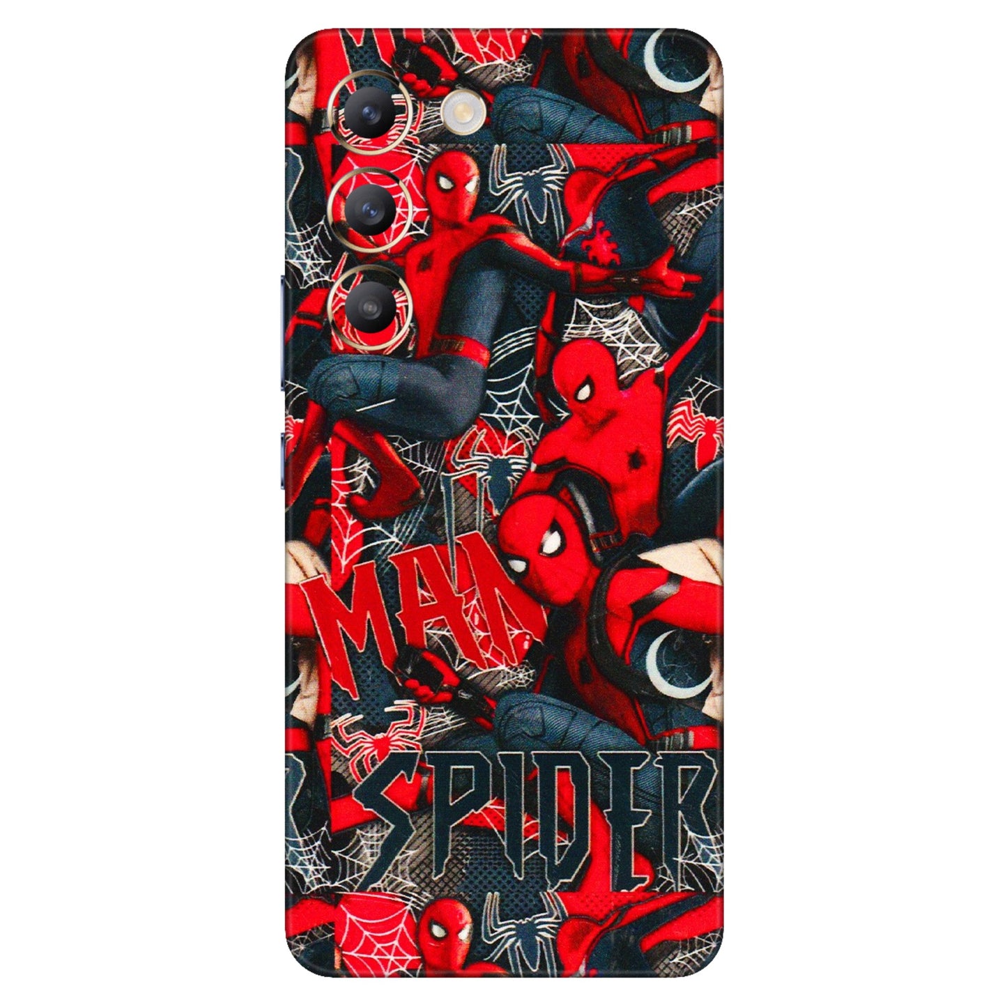 VIVO Z/V/X/T/U/S Series Phone Skins (All Models) - SpiderMan Cool - 3D Embossed Finish (L-188) Vivo T3 (5G)