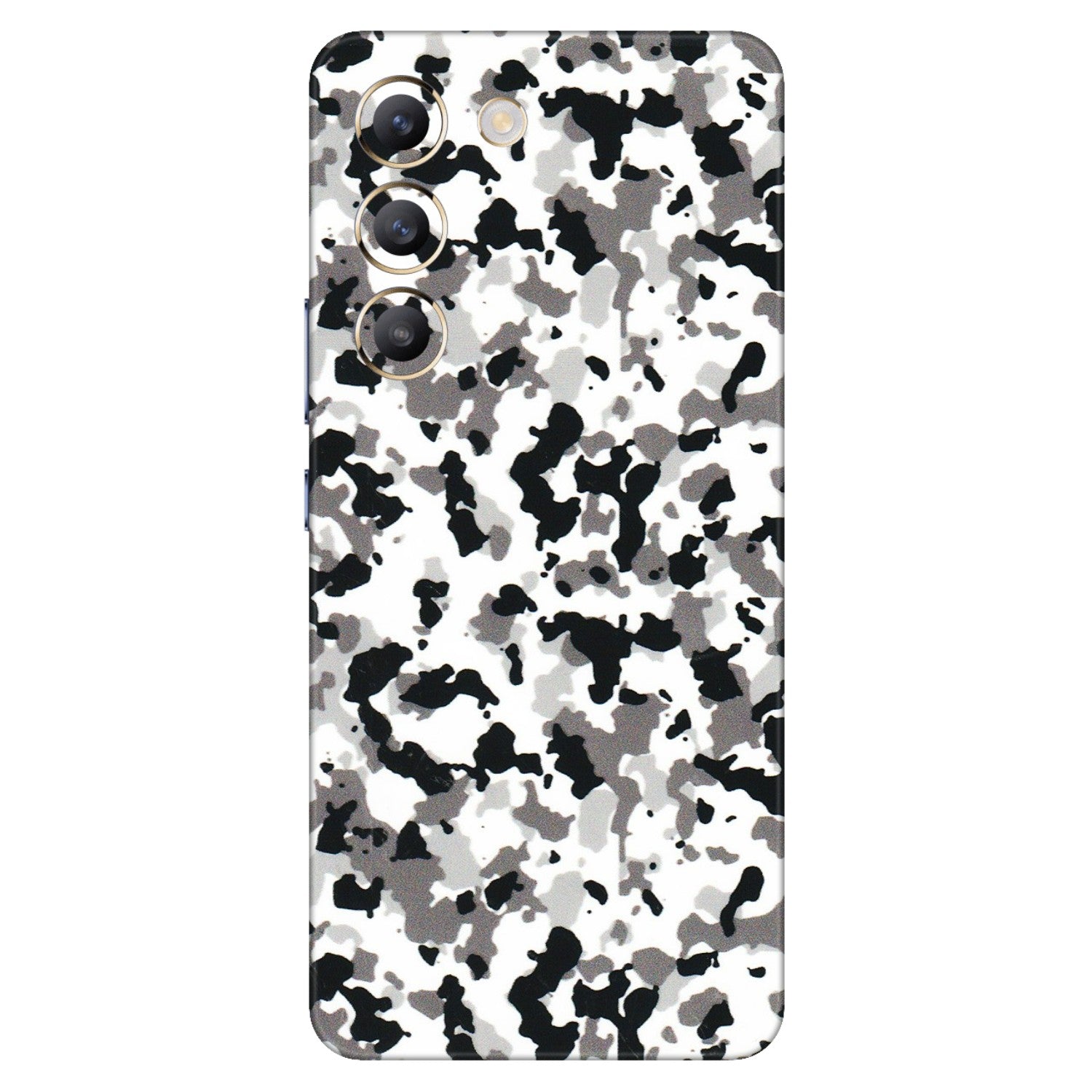 VIVO Z/V/X/T/U/S Series Phone Skins (All Models) - White Black Camouflage - 3D Embossed Finish (L-18) Vivo T3 (5G)