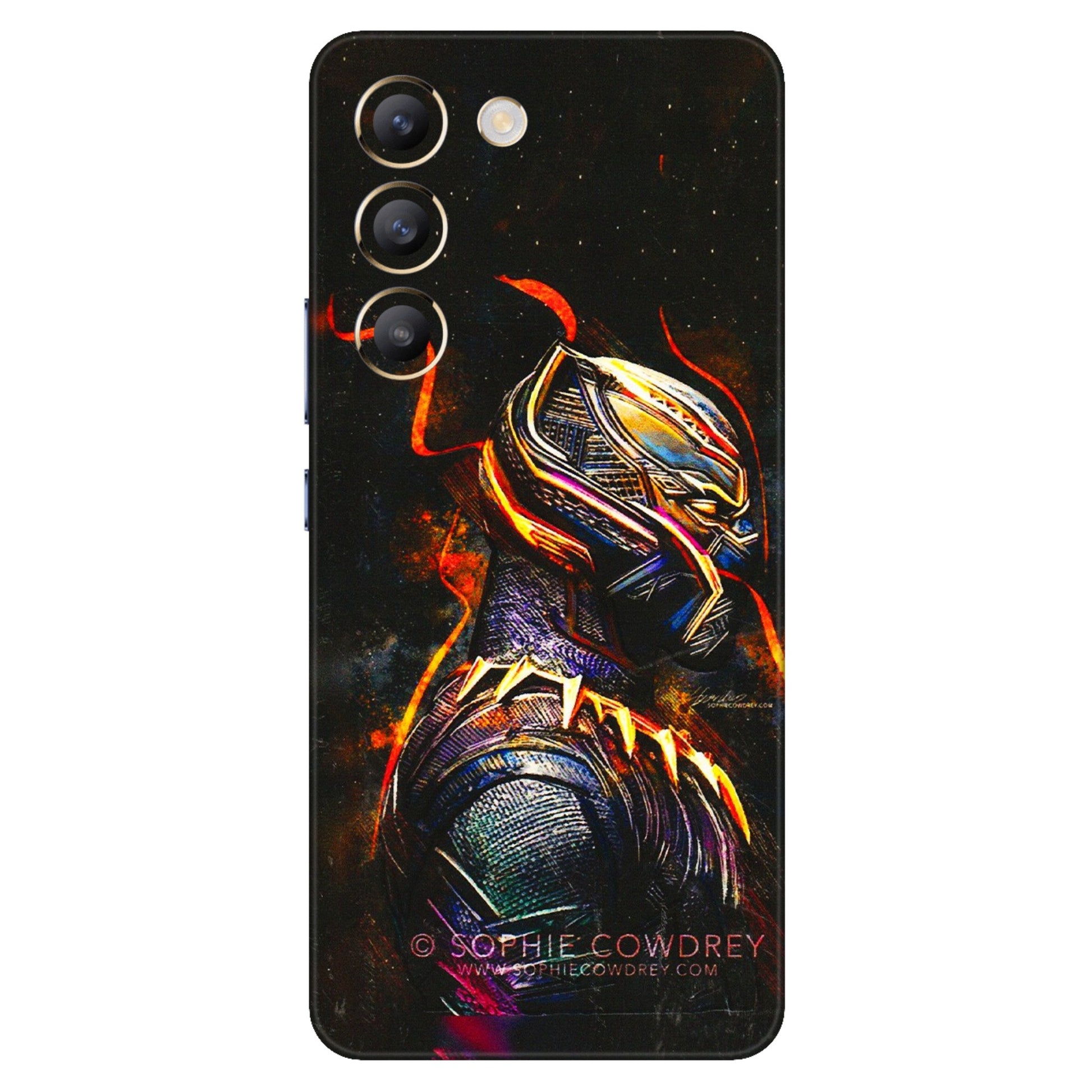 VIVO Z/V/X/T/U/S Series Phone Skins (All Models) - Black Panther - 3D Embossed Finish (L-190) Vivo T3 (5G)