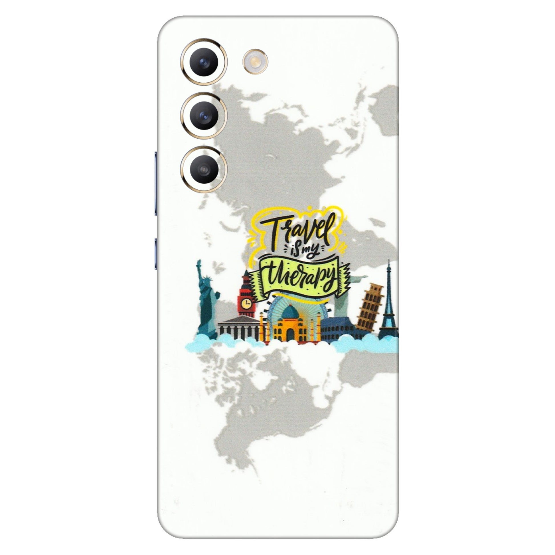 VIVO Z/V/X/T/U/S Series Phone Skins (All Models) - Travel Therapy - 3D Embossed Finish (L-199) Vivo T3 (5G)