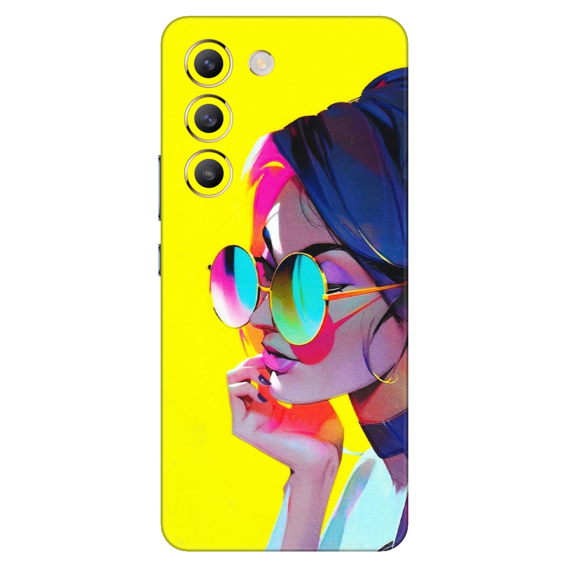 VIVO Z/V/X/T/U/S Series Phone Skins (All Models) - Bold Stylish Girl - 3D Embossed Finish (L-222) Vivo T3 (5G)