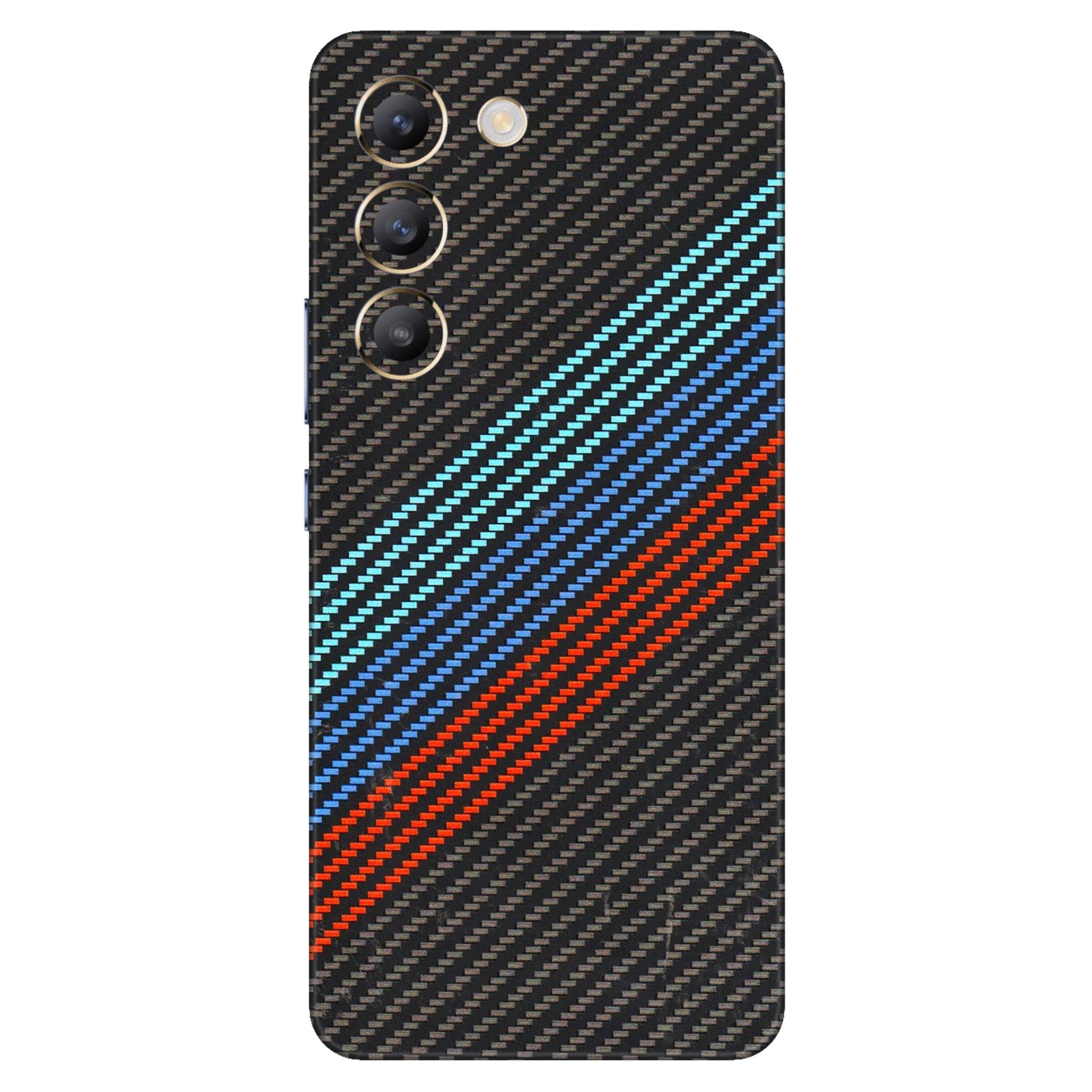 VIVO Z/V/X/T/U/S Series Phone Skins (All Models) - Carbon BM - 3D Embossed Finish (L-302) Vivo T3 (5G)