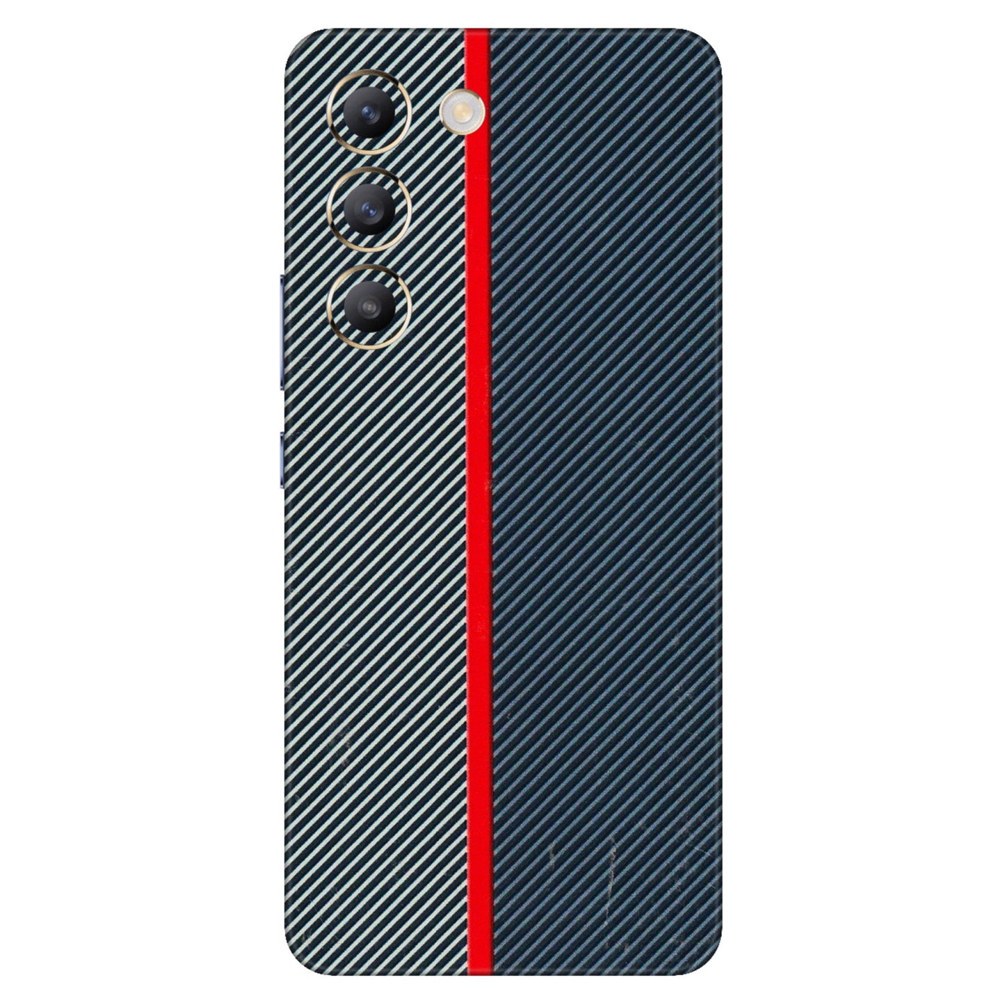 VIVO Z/V/X/T/U/S Series Phone Skins (All Models) - Blue Sober Lines - 3D Embossed Finish (L-305) Vivo T3 (5G)