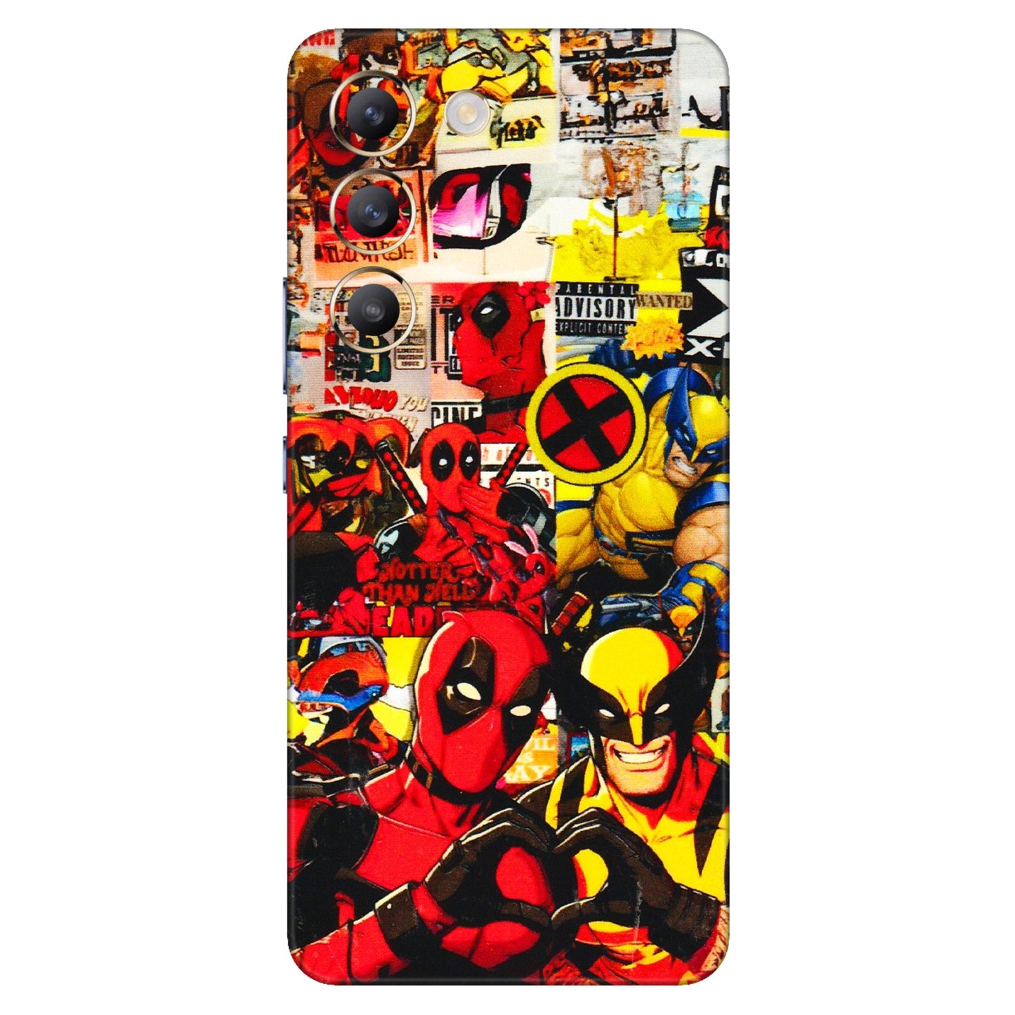 VIVO Z/V/X/T/U/S Series Phone Skins (All Models) - Spidy Wolverine - 3D Embossed Finish (L-310) Vivo T3 (5G)