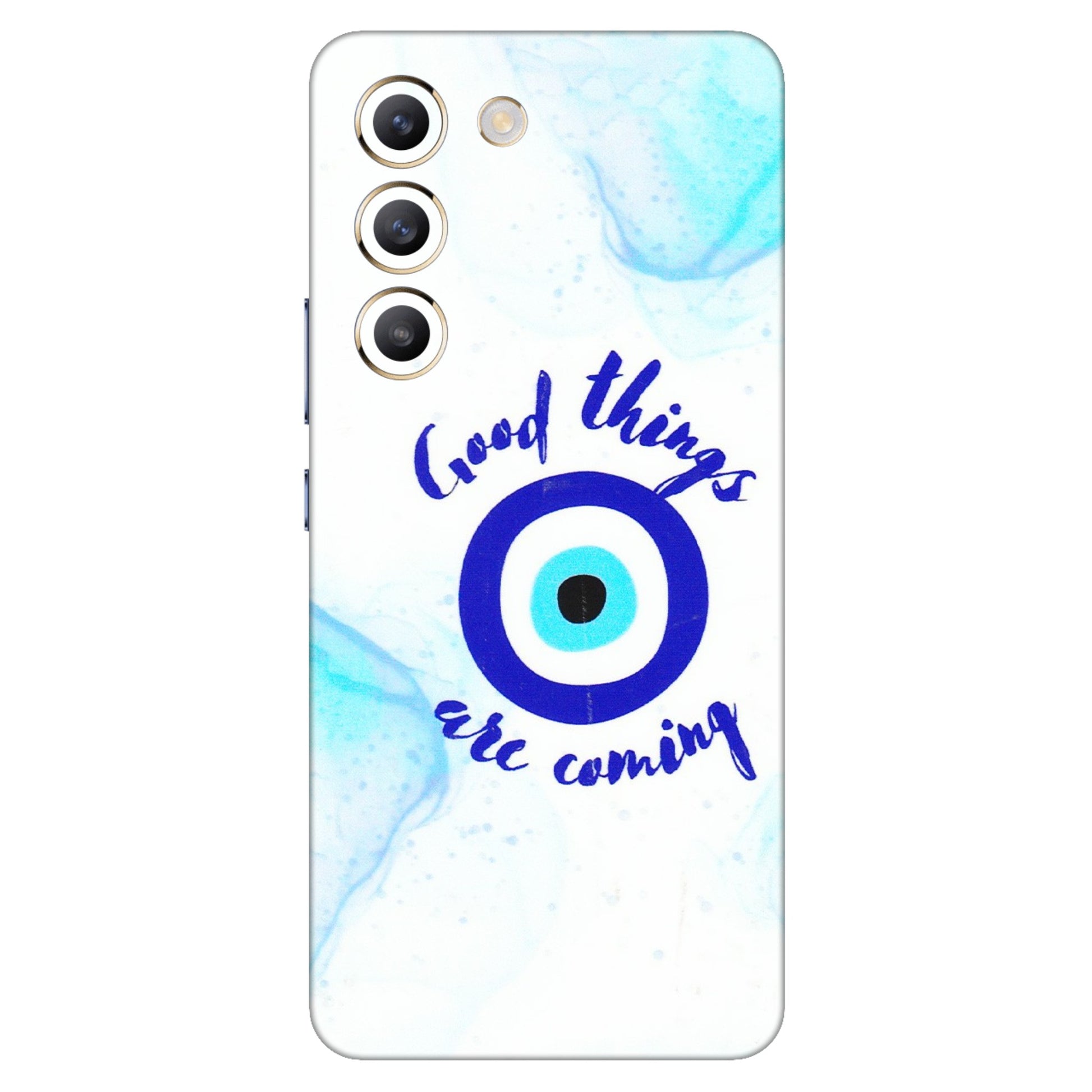 VIVO Z/V/X/T/U/S Series Phone Skins (All Models) - Evil Eye Good Things Are Coming - 3D Embossed Finish (L-322) Vivo T3 (5G)