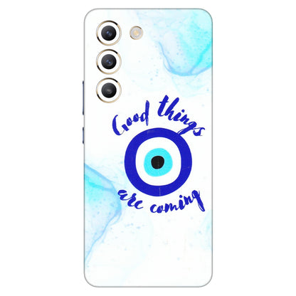 VIVO Z/V/X/T/U/S Series Phone Skins (All Models) - Evil Eye Good Things Are Coming - 3D Embossed Finish (L-322) Vivo T3 (5G)